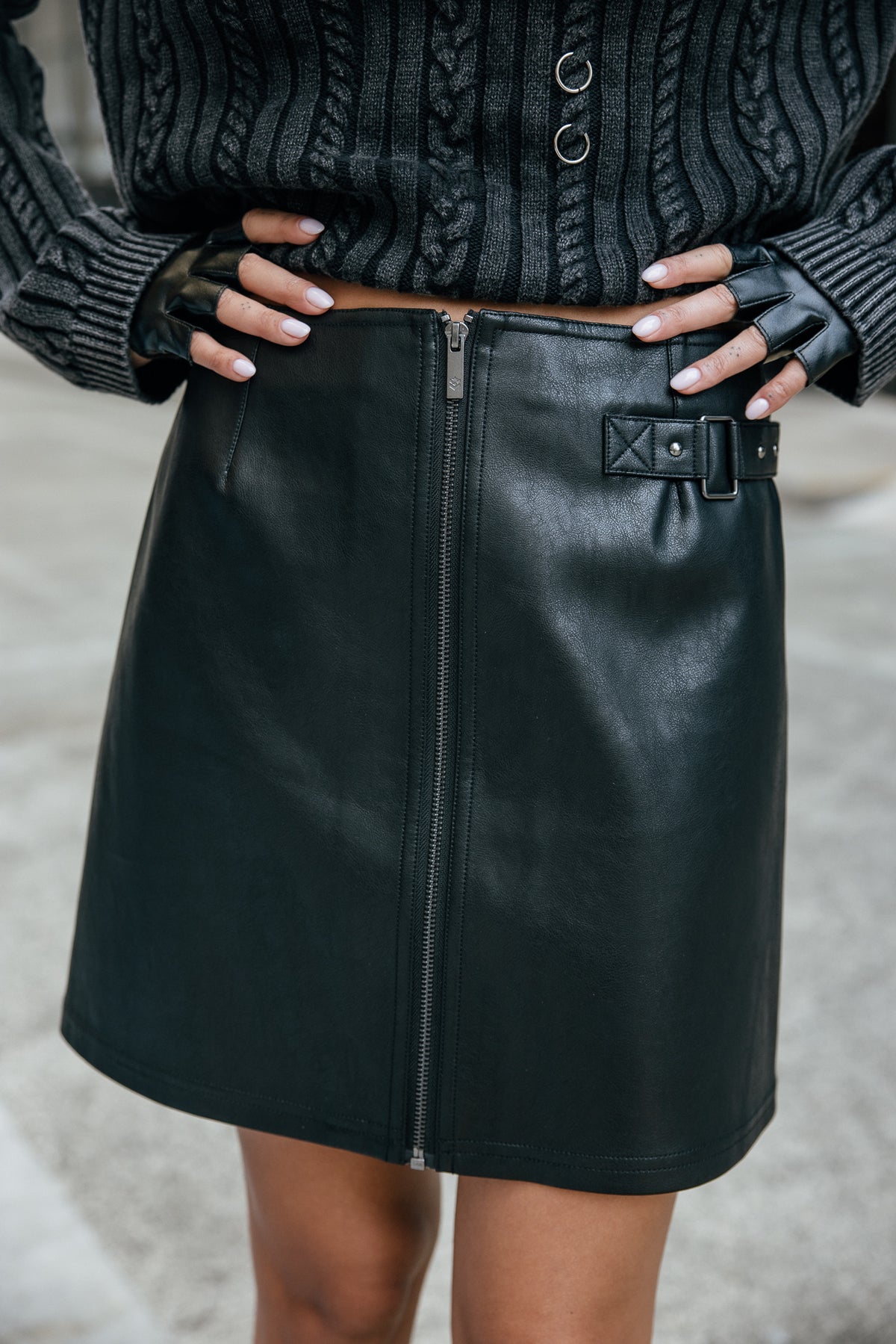   
            

Kunstlederrock Damen Zelou Biker black | Freeman T. Porter
          