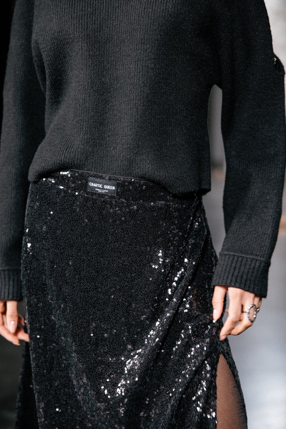 

Sequin skirt Women Jiny Glittery black | Freeman T. Porter