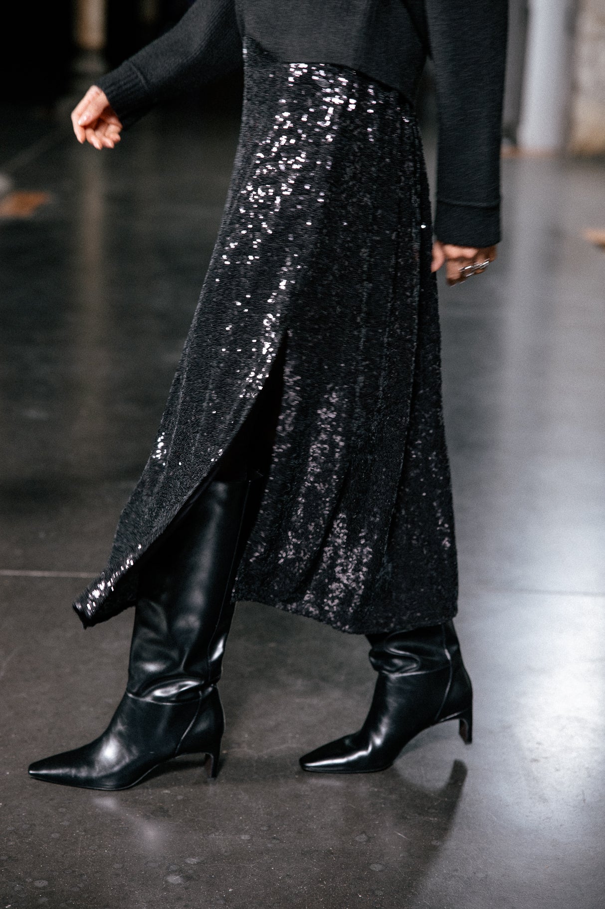 

Sequin skirt Women Jiny Glittery black | Freeman T. Porter