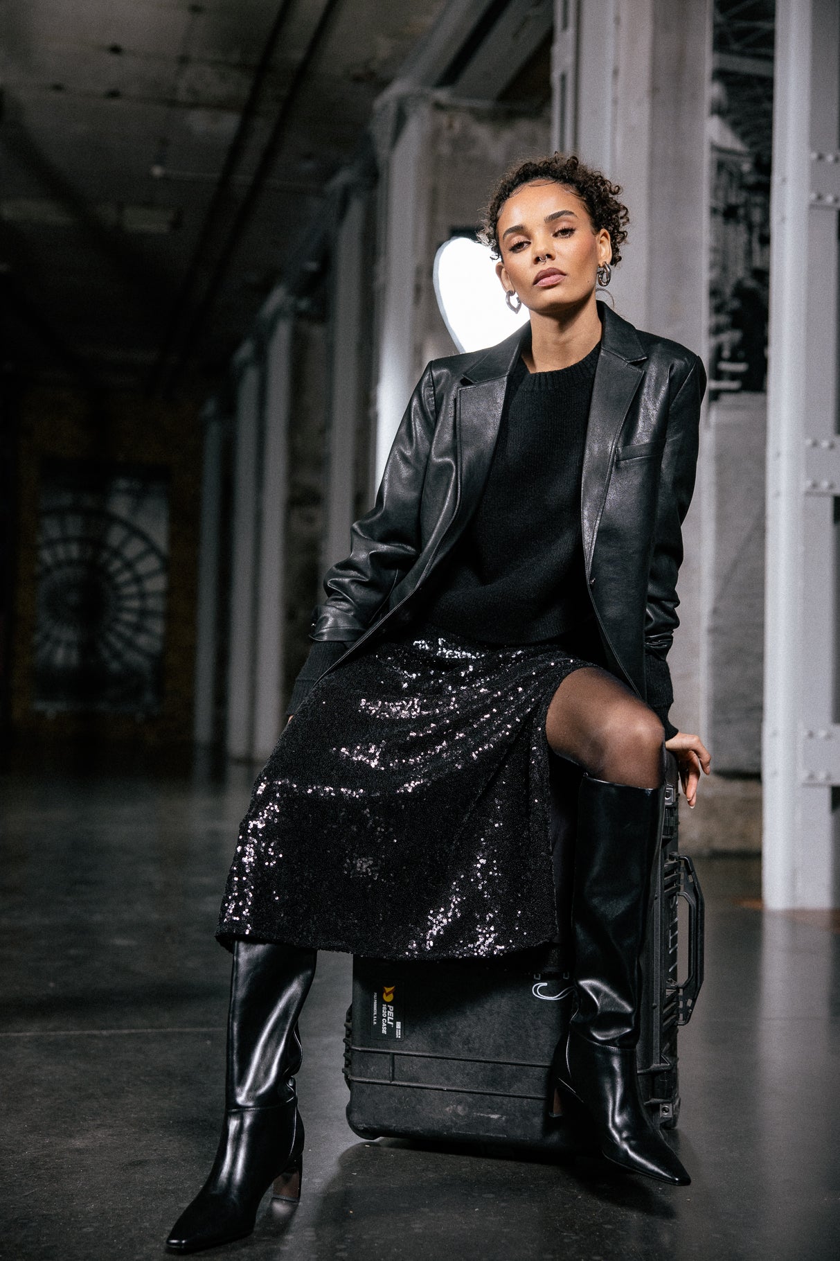 

Sequin skirt Women Jiny Glittery black | Freeman T. Porter