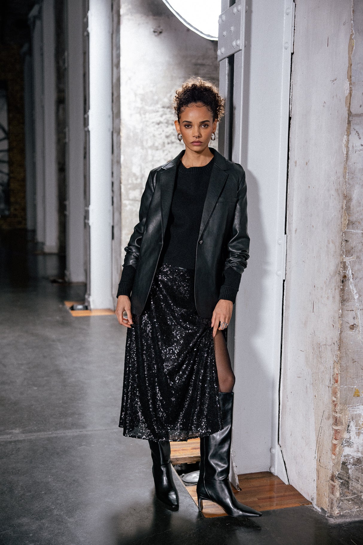 

Sequin skirt Women Jiny Glittery black | Freeman T. Porter