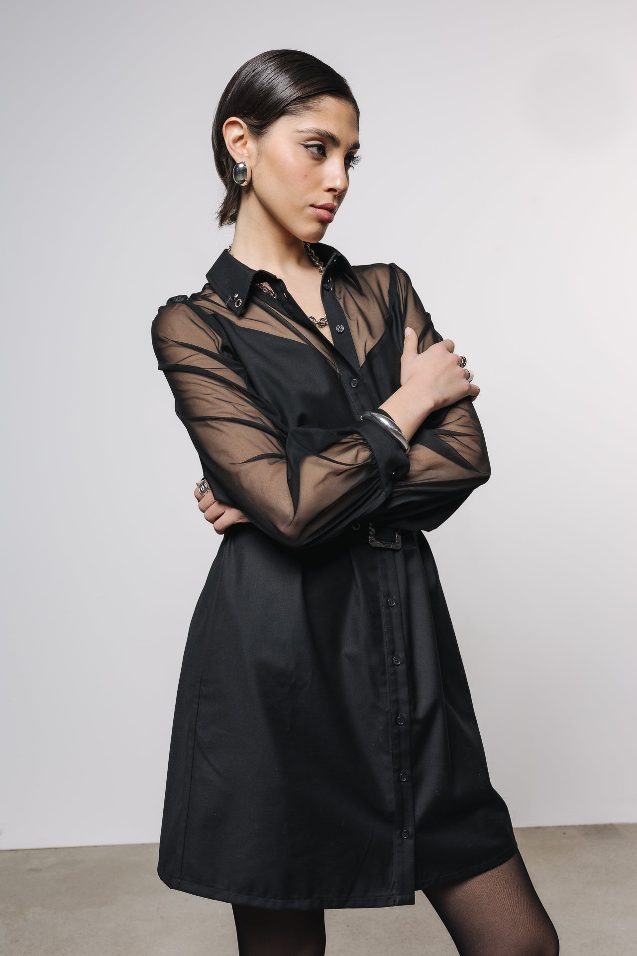 

Robe chemise Femme Ralphine Mix black | Freeman T. Porter