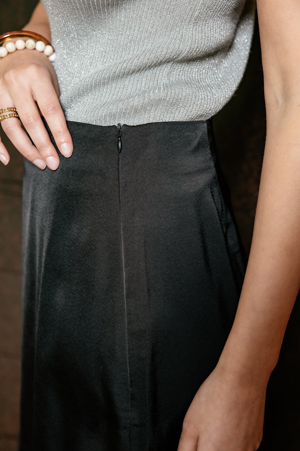 

Jupe satin et dentelle Femme Jarra black | Freeman T. Porter