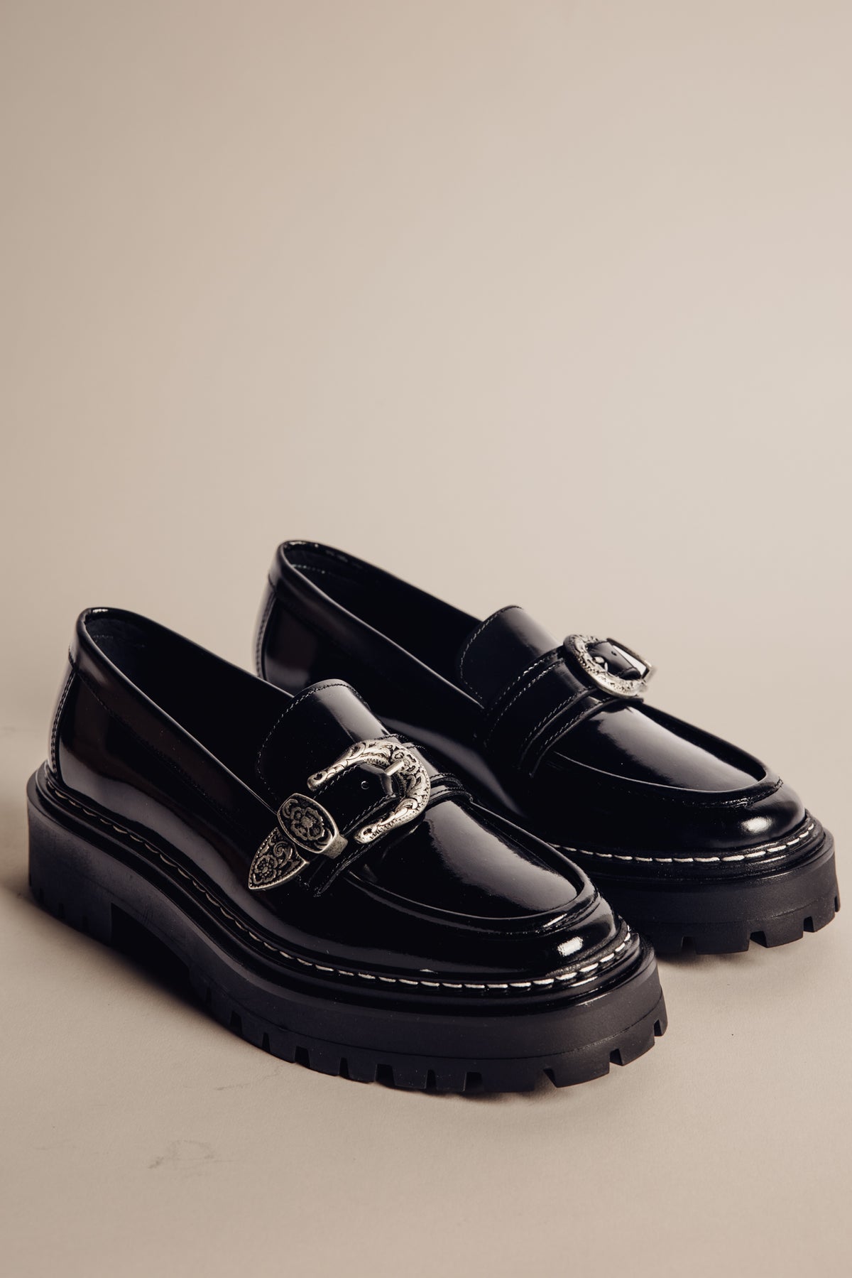 

Mocassin en cuir Femme Cari black | Freeman T. Porter