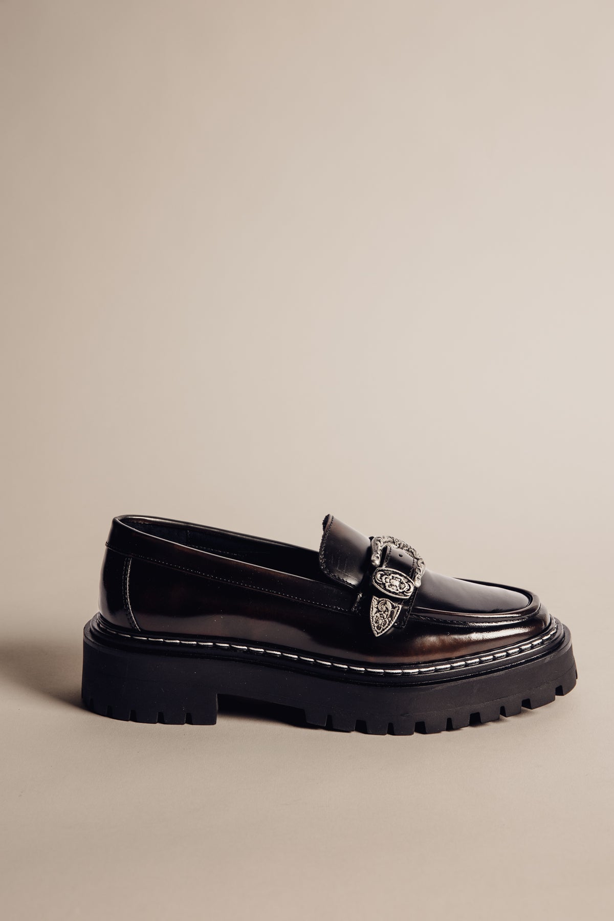 

Mocassim de pele Mulher Cari black ochre | Freeman T. Porter