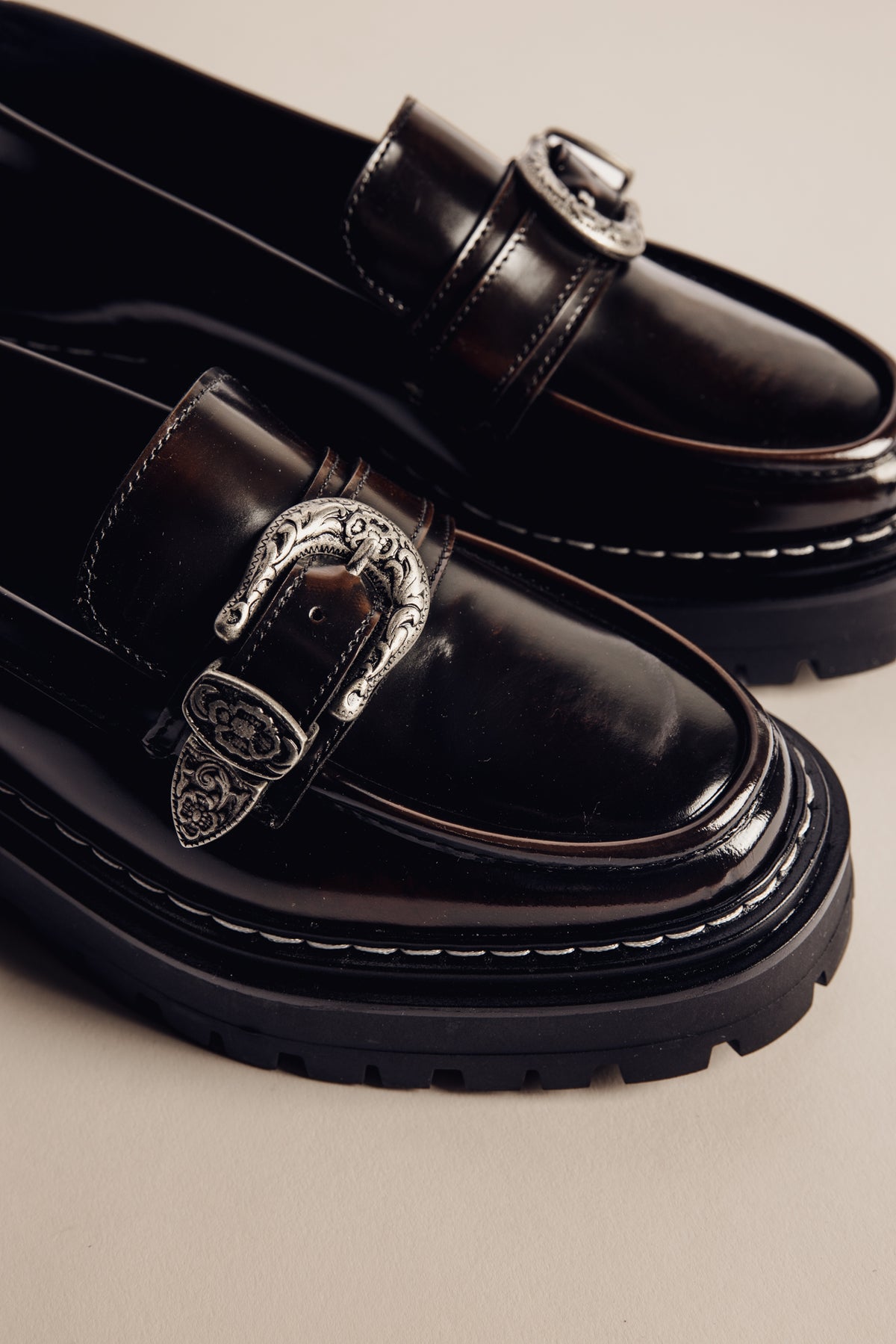 

Mocassim de pele Mulher Cari black ochre | Freeman T. Porter