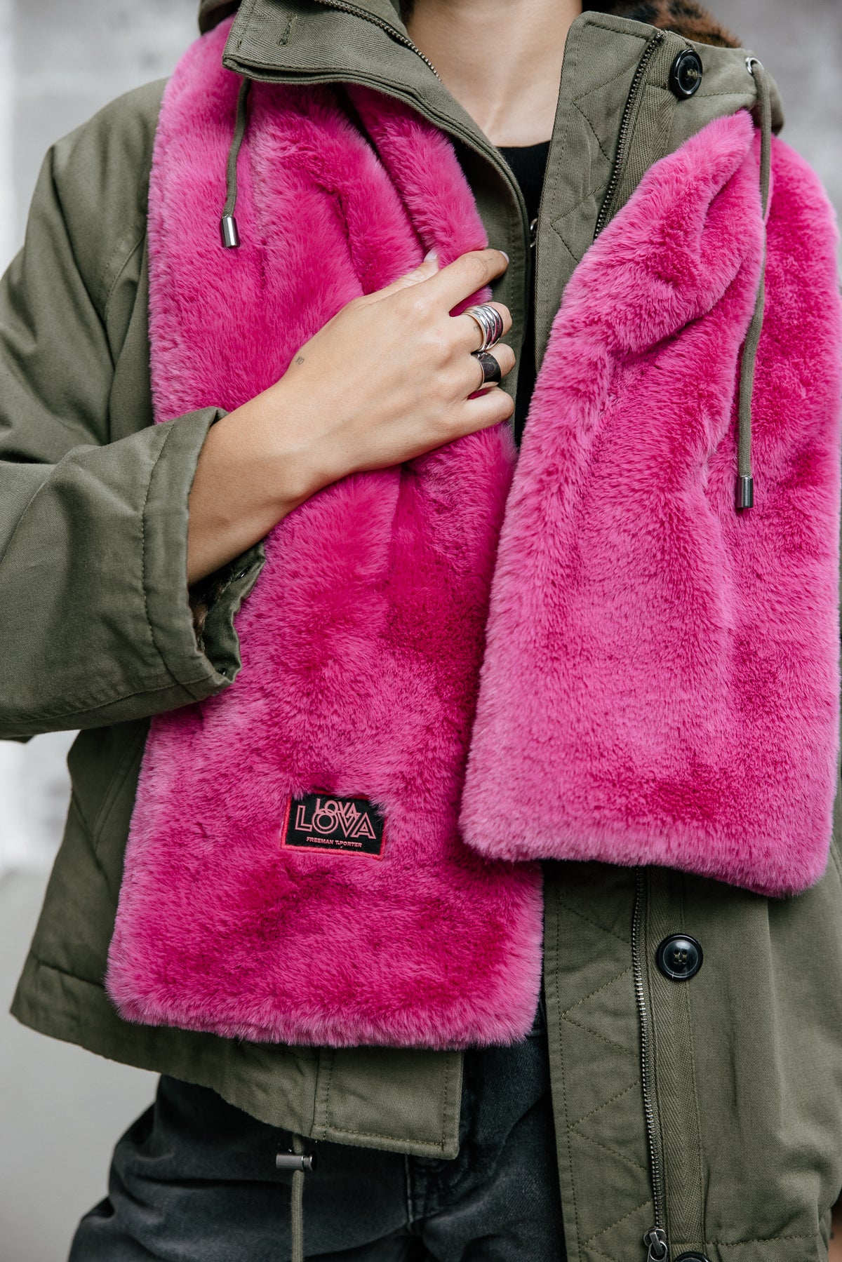 

Bufanda de piel sintética Mujer Livie Plain Fur pink | Freeman T. Porter