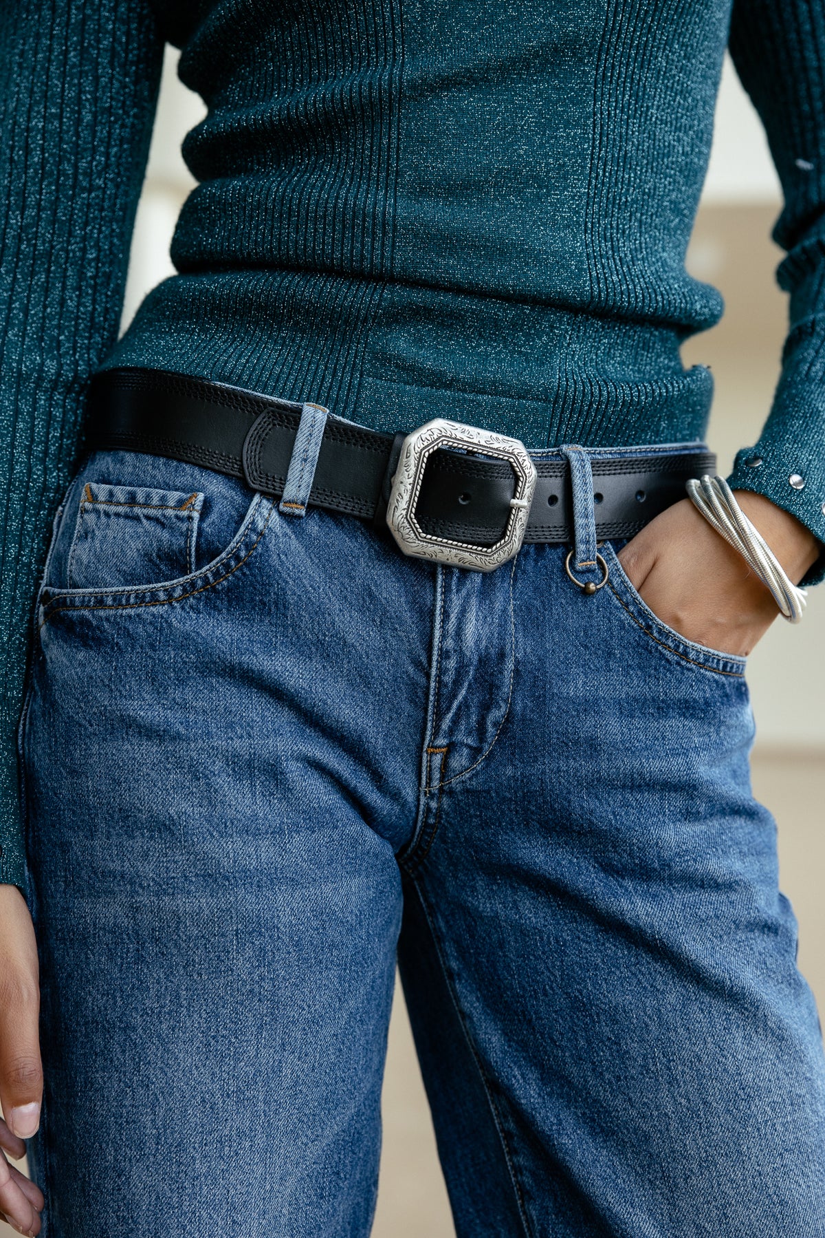 

Leren riem Dames Kaleana black | Freeman T. Porter