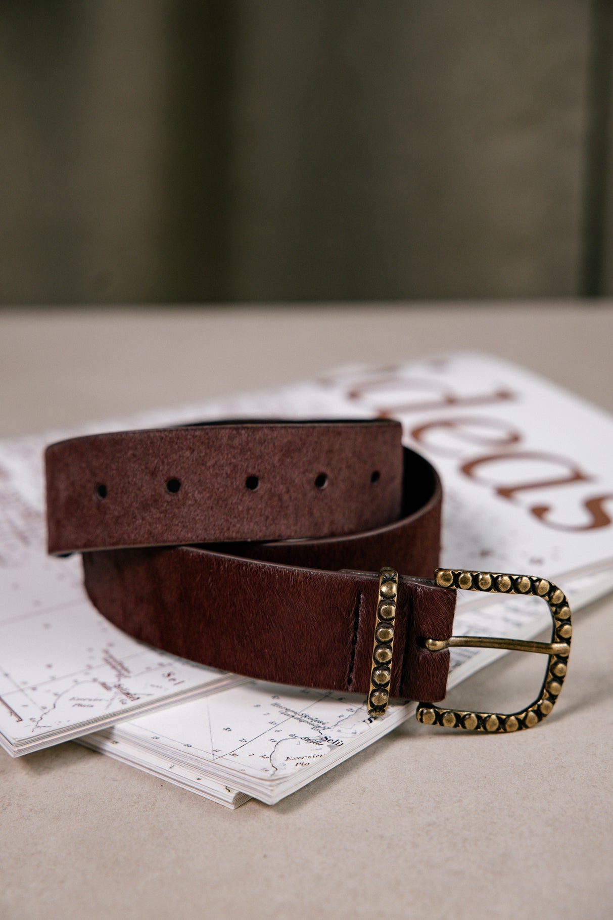 

Ceinture en cuir Femme Pony bordeaux | Freeman T. Porter