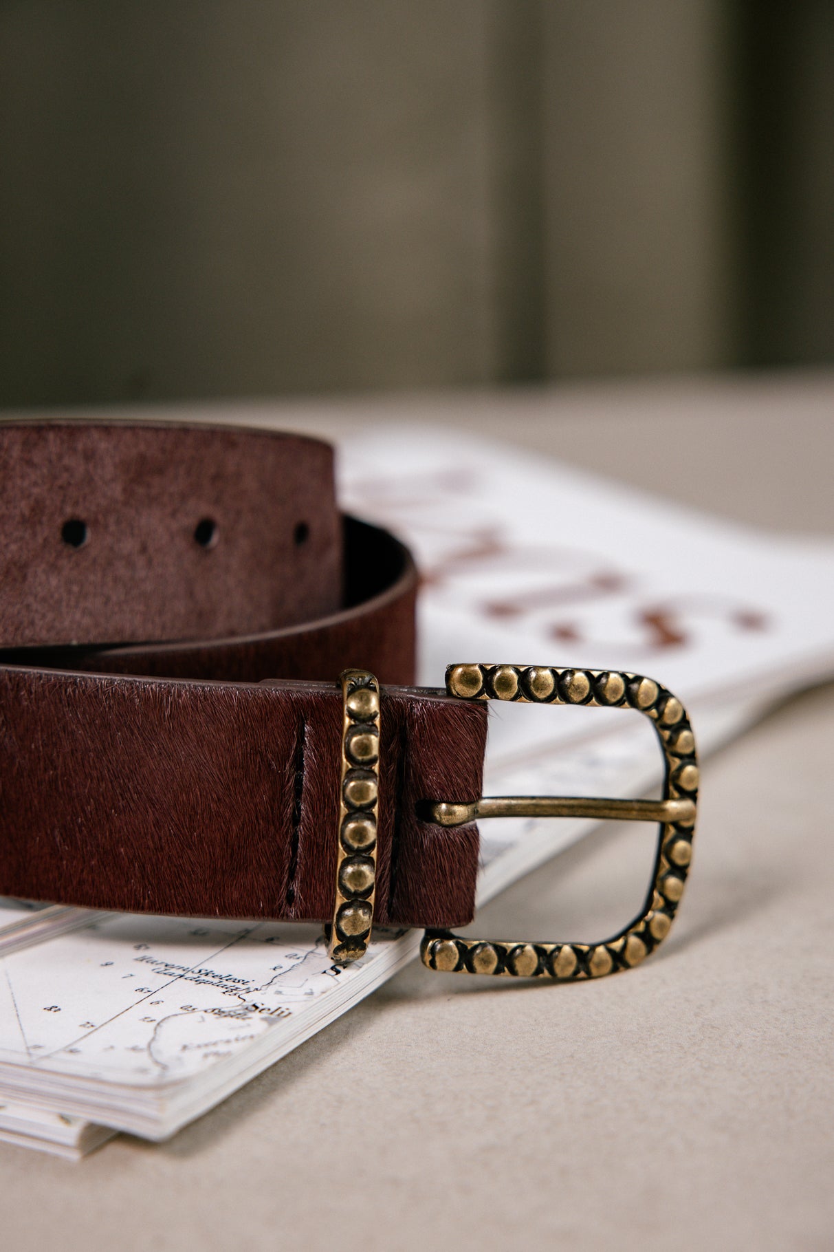 

Ceinture en cuir Femme Pony bordeaux | Freeman T. Porter