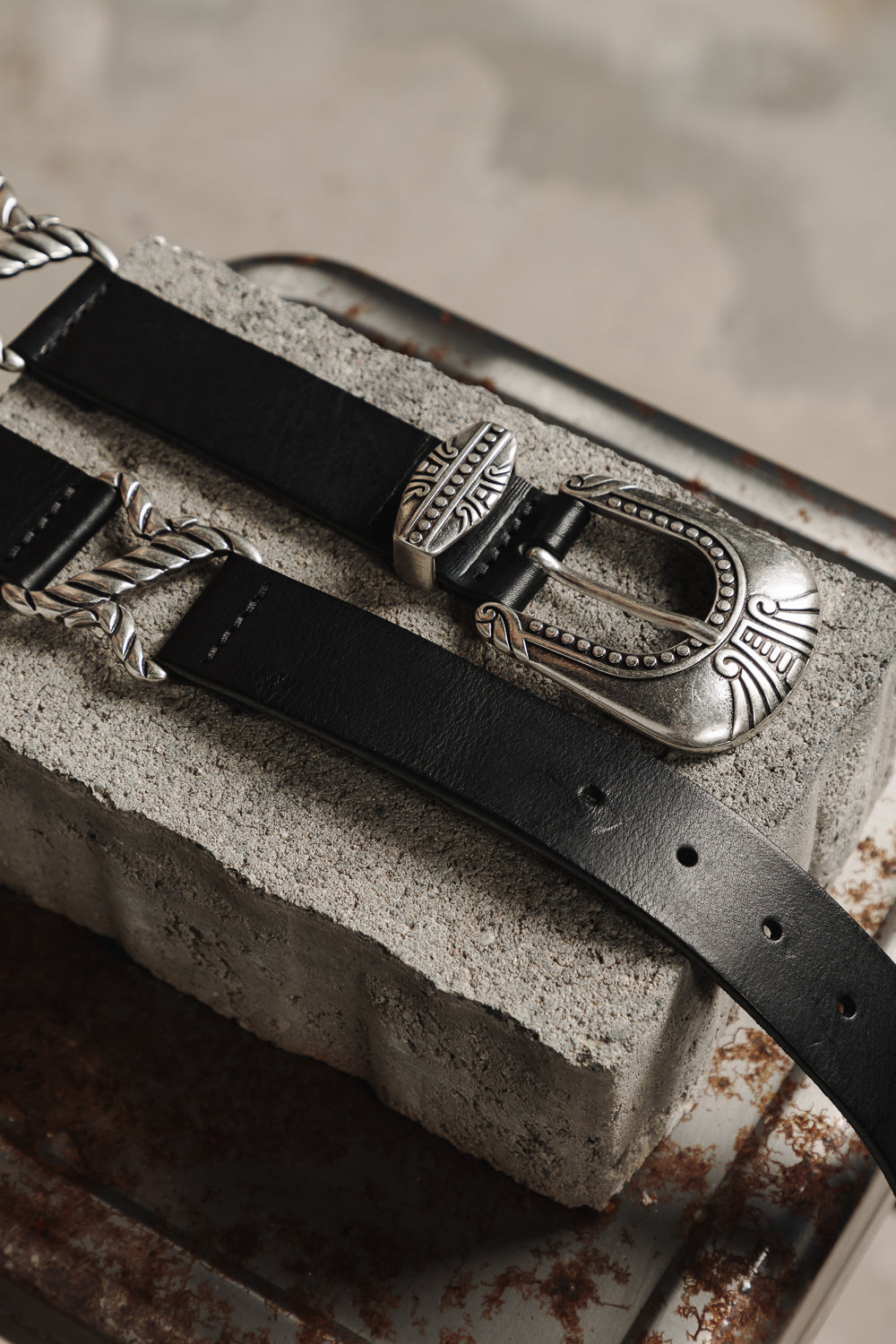 

Ceinture en cuir Femme Alkemi black | Freeman T. Porter