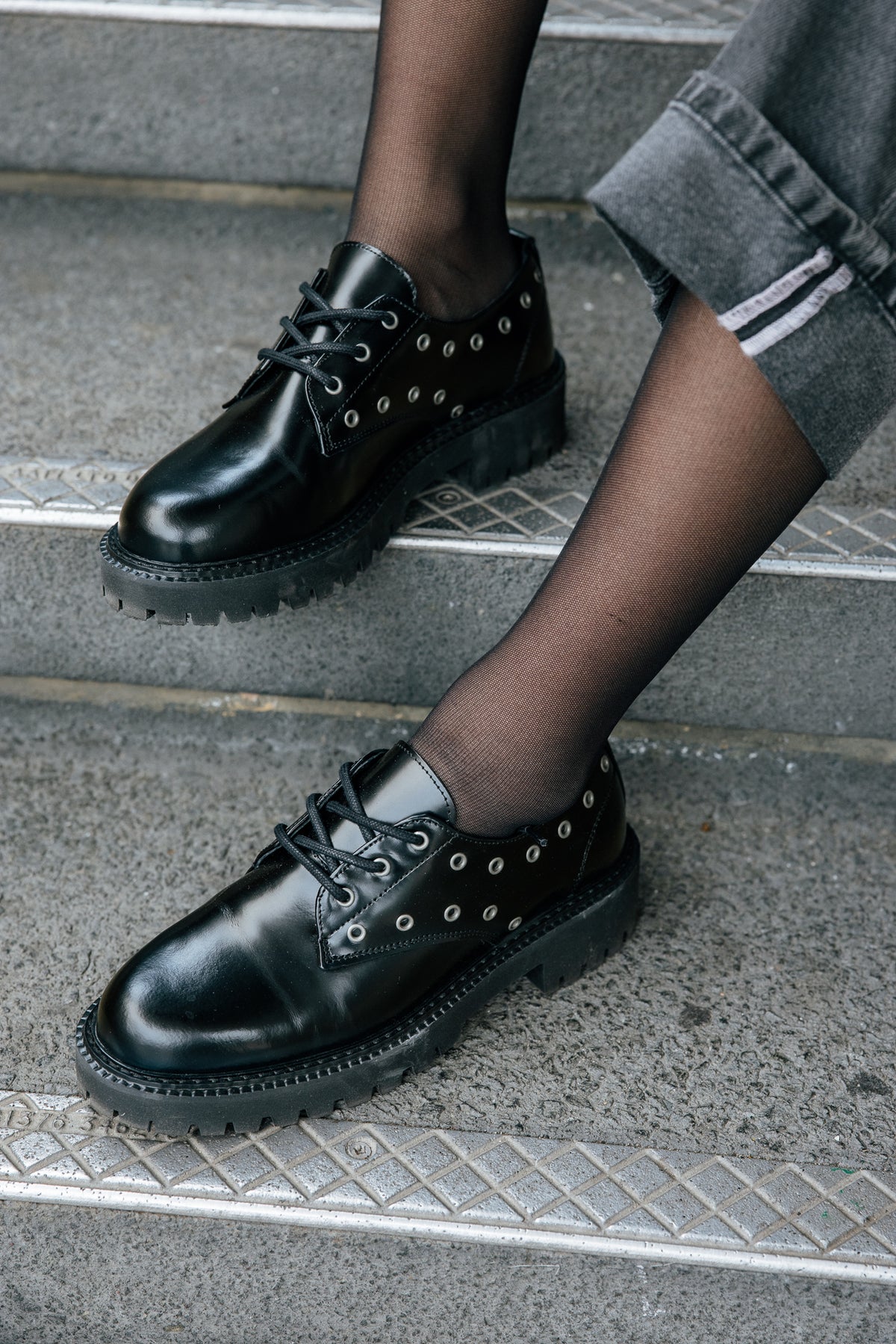 

Derby Dames Pina Eyelet black | Freeman T. Porter