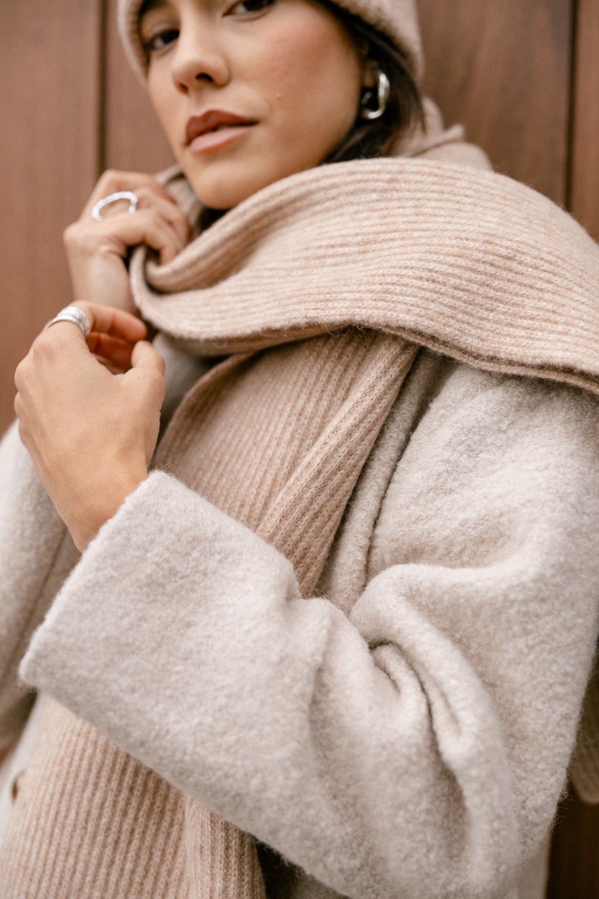 

Écharpe  Femme Elina Plain camel | Freeman T. Porter