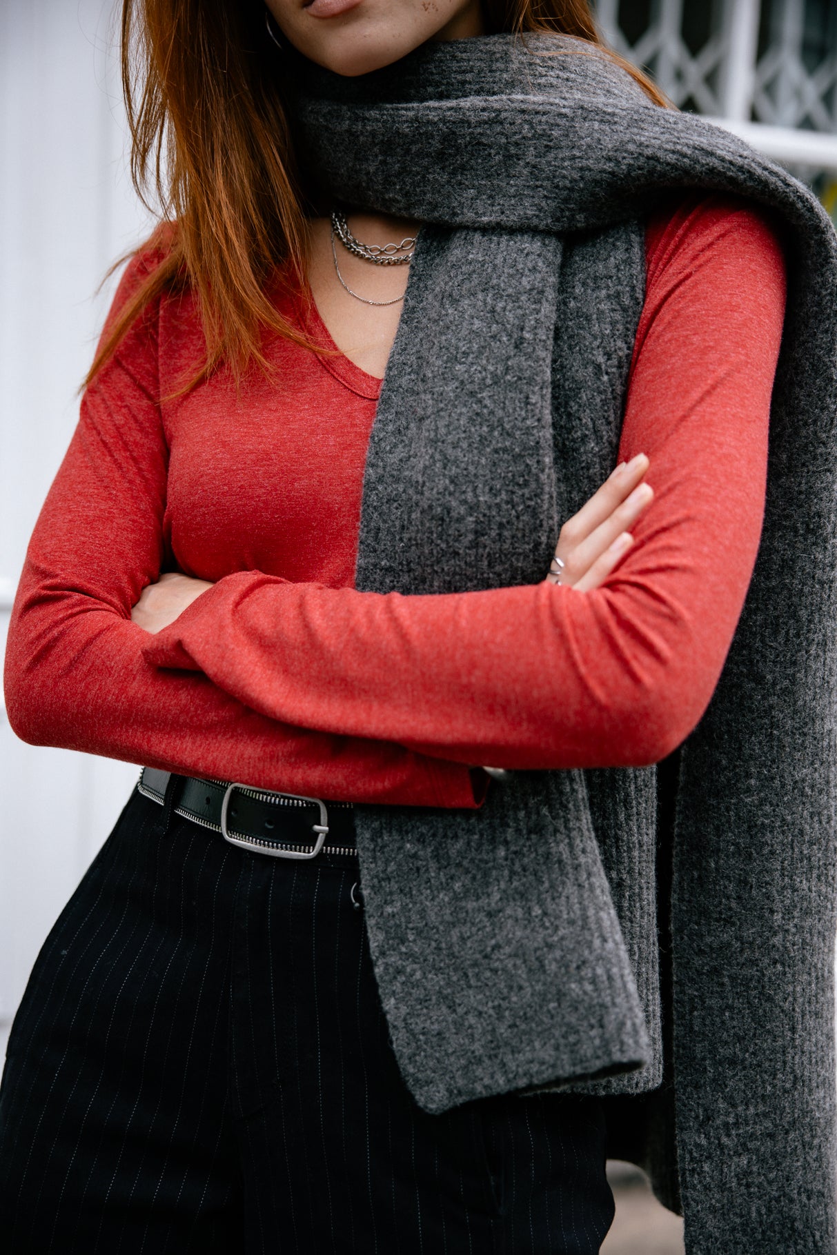

Écharpe  Femme Elina Plain anthra | Freeman T. Porter