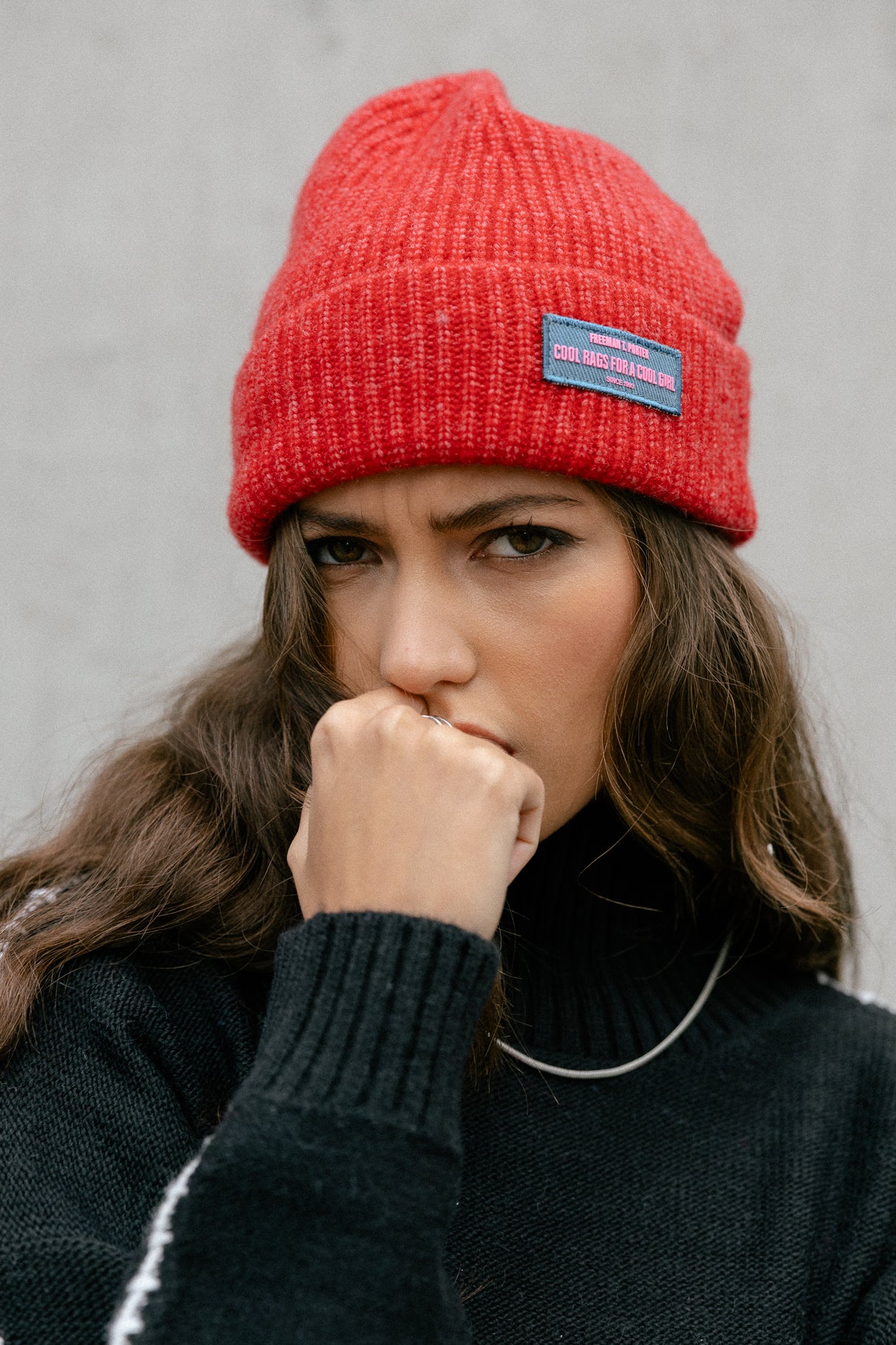 

Mütze  Damen Heddie Plain goji berry | Freeman T. Porter