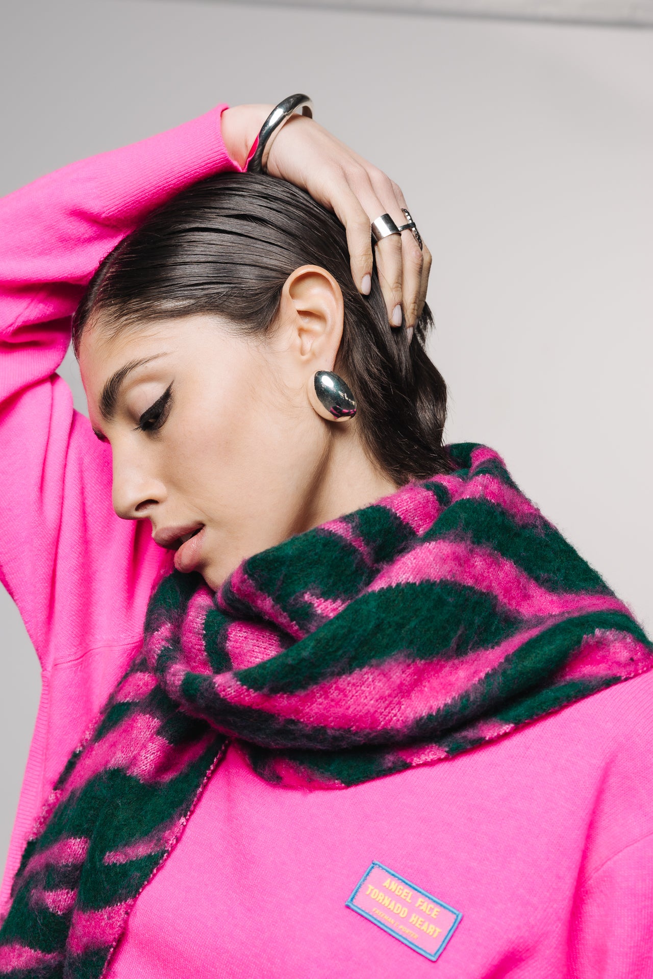 
              

Bufanda jacquard Mujer Pario Zebra pink / green | Freeman T. Porter
            