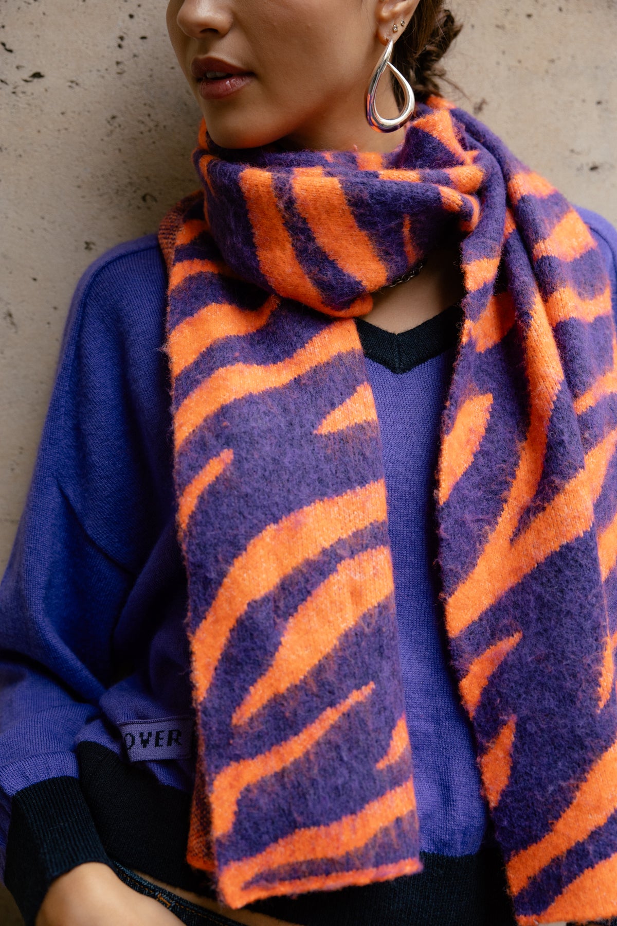   
            

Écharpe jacquard Femme Pario Zebra orange / purple | Freeman T. Porter
          