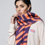 

Écharpe jacquard Femme Pario Zebra orange / purple | Freeman T. Porter