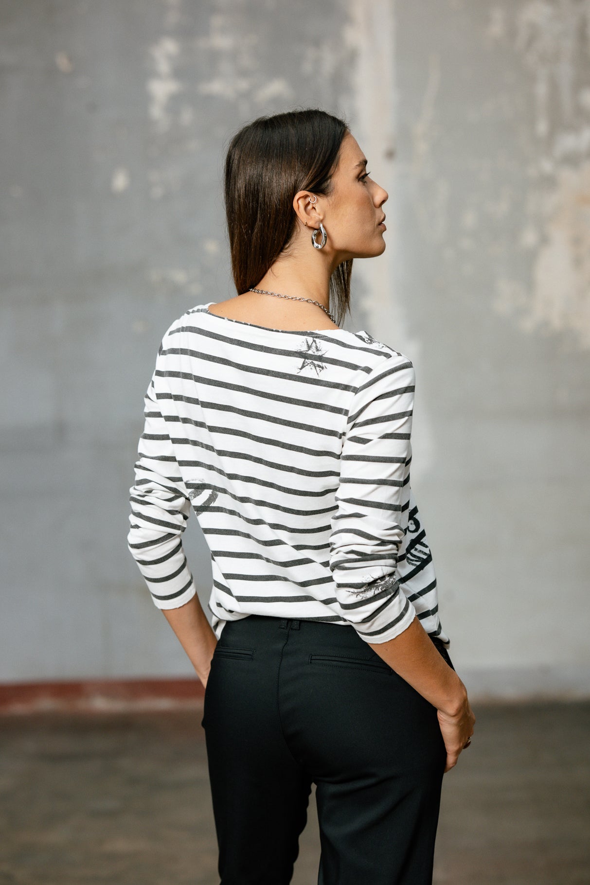 
              

T-shirt manches longues Mujer Twiggy Stripes white | Freeman T. Porter
            