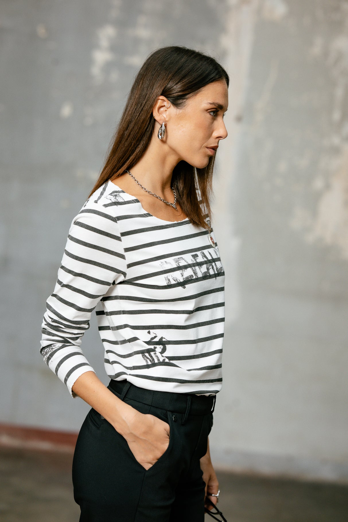   
            

T-shirt manches longues Femme Twiggy Stripes white | Freeman T. Porter
          