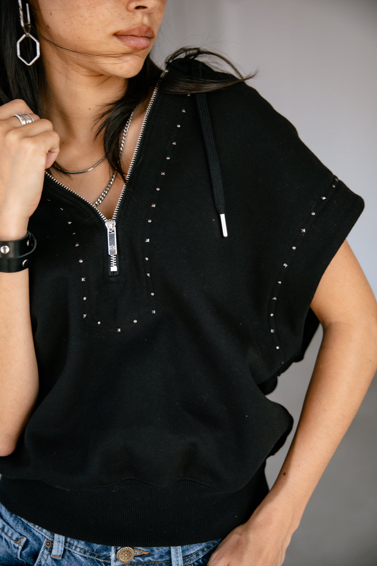 

Sweatshirt sans manche Mujer Sogan black | Freeman T. Porter