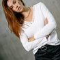

T-shirt avec rivets Frau Torina Studs white | Freeman T. Porter
