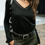 

T-shirt avec rivets Frau Torina Studs black | Freeman T. Porter