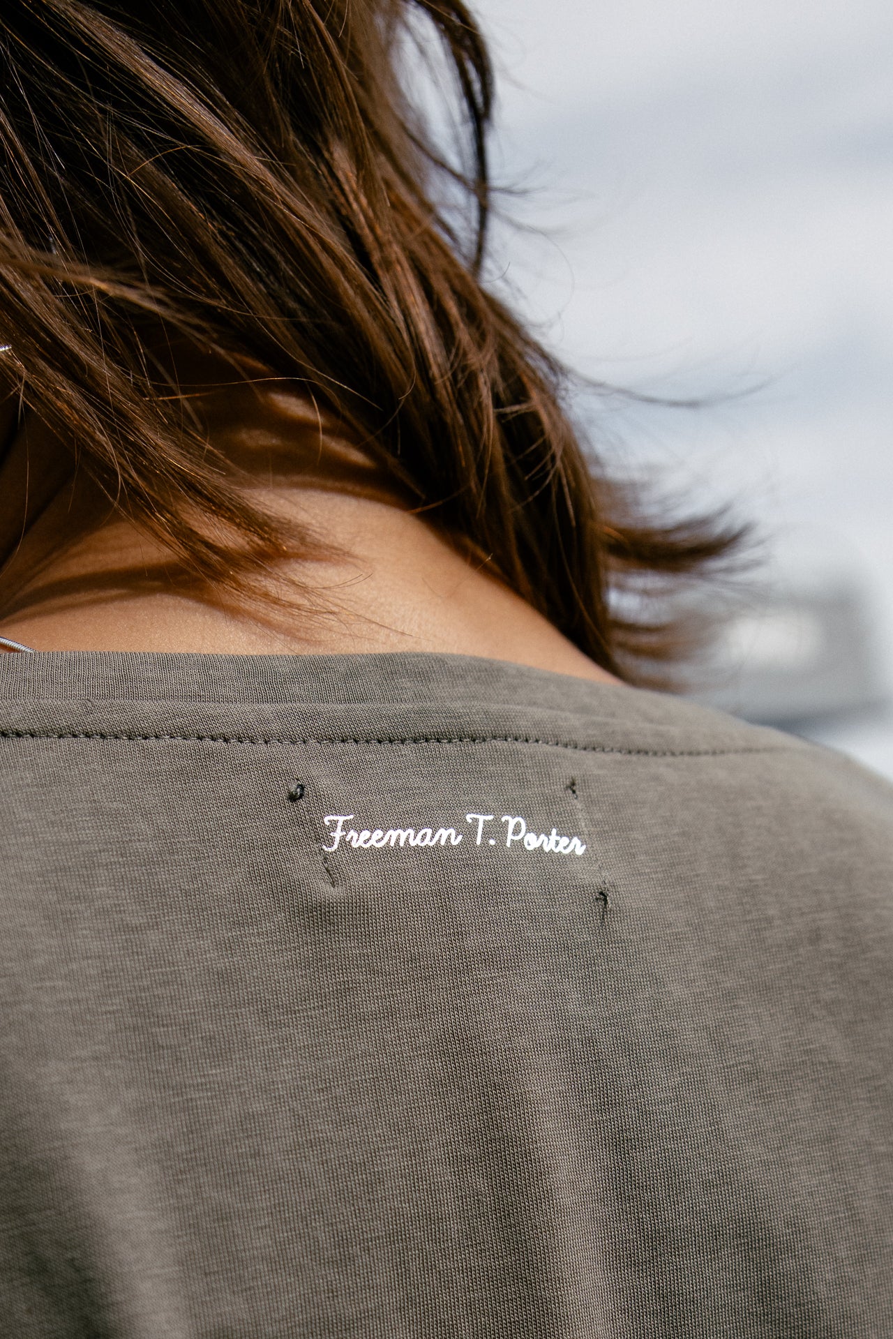 

T-shirt avec rivets Femme Torina Studs dusky green | Freeman T. Porter