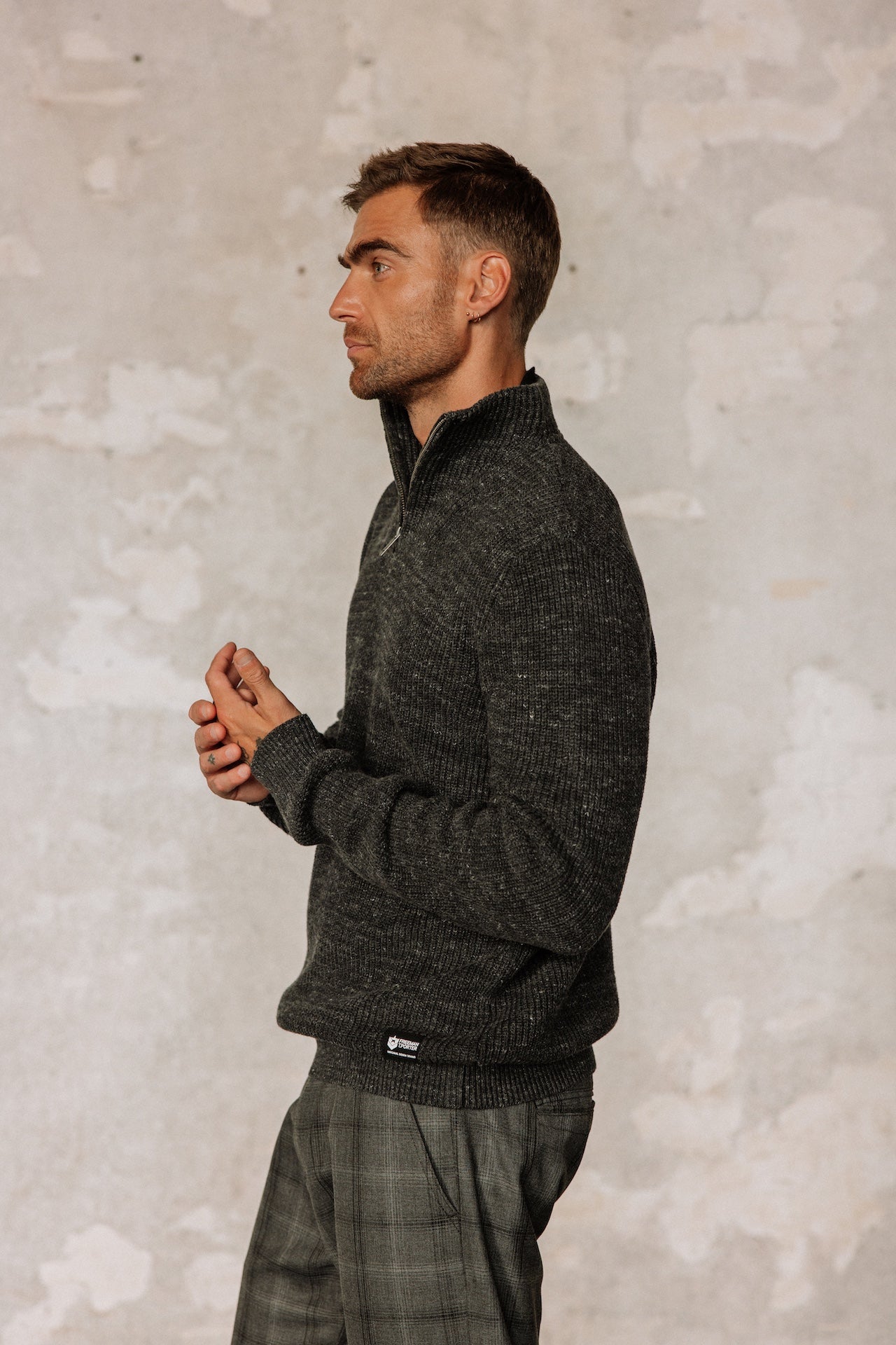 

Pull col montant zippé Men Emilio Arpia nine iron | Freeman T. Porter