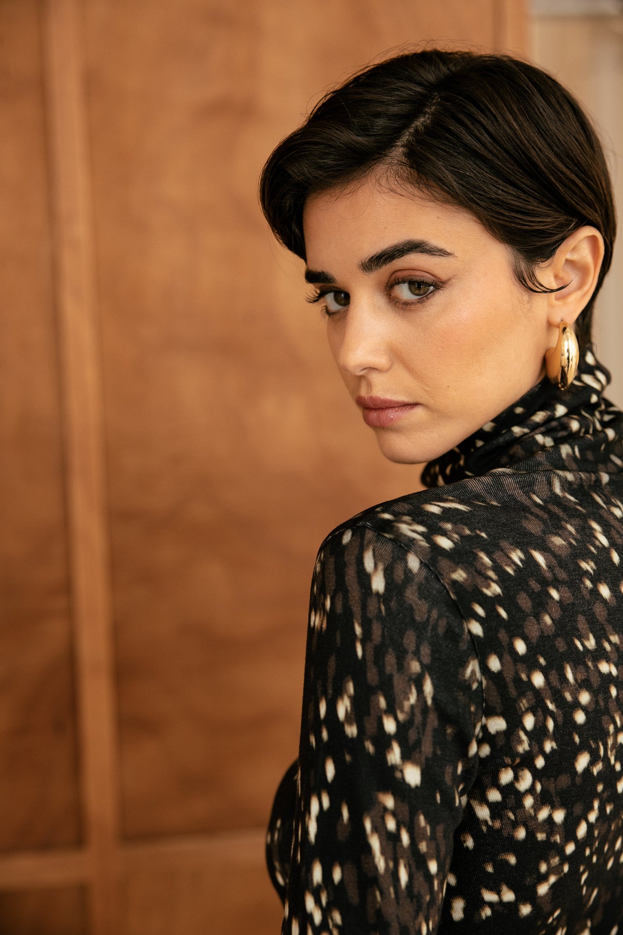 

T-Shirt ajusté imprimé  Femme Titya Wild Dots original | Freeman T. Porter