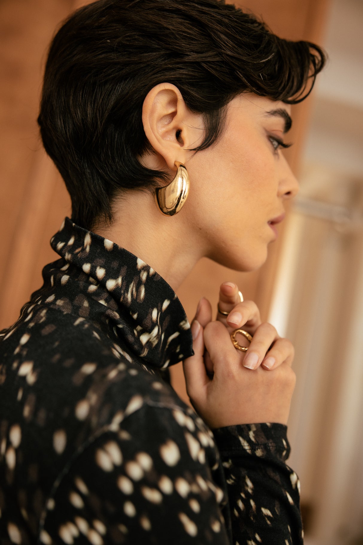 

T-Shirt ajusté imprimé  Femme Titya Wild Dots original | Freeman T. Porter