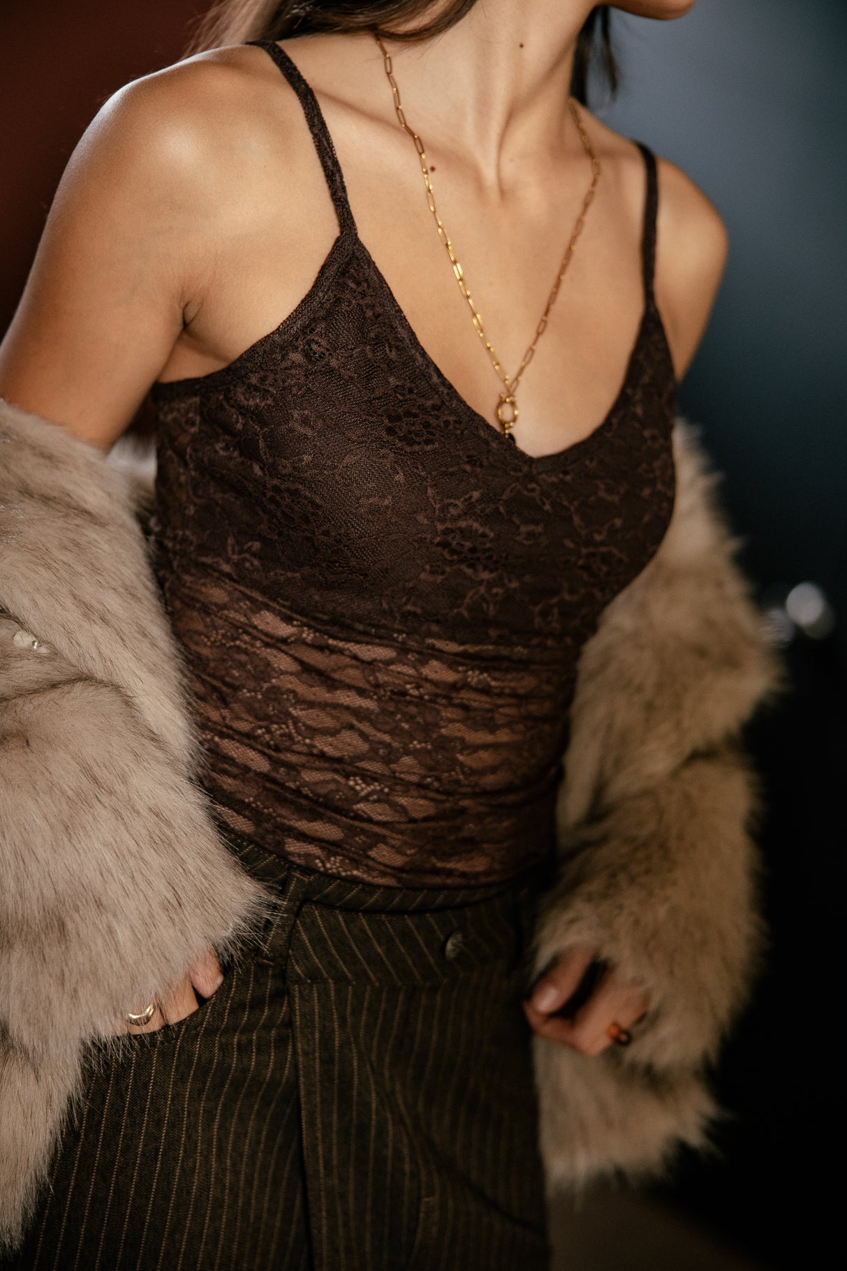   
            

Top en dentelle  Femme Dizzi Flower brown | Freeman T. Porter
          