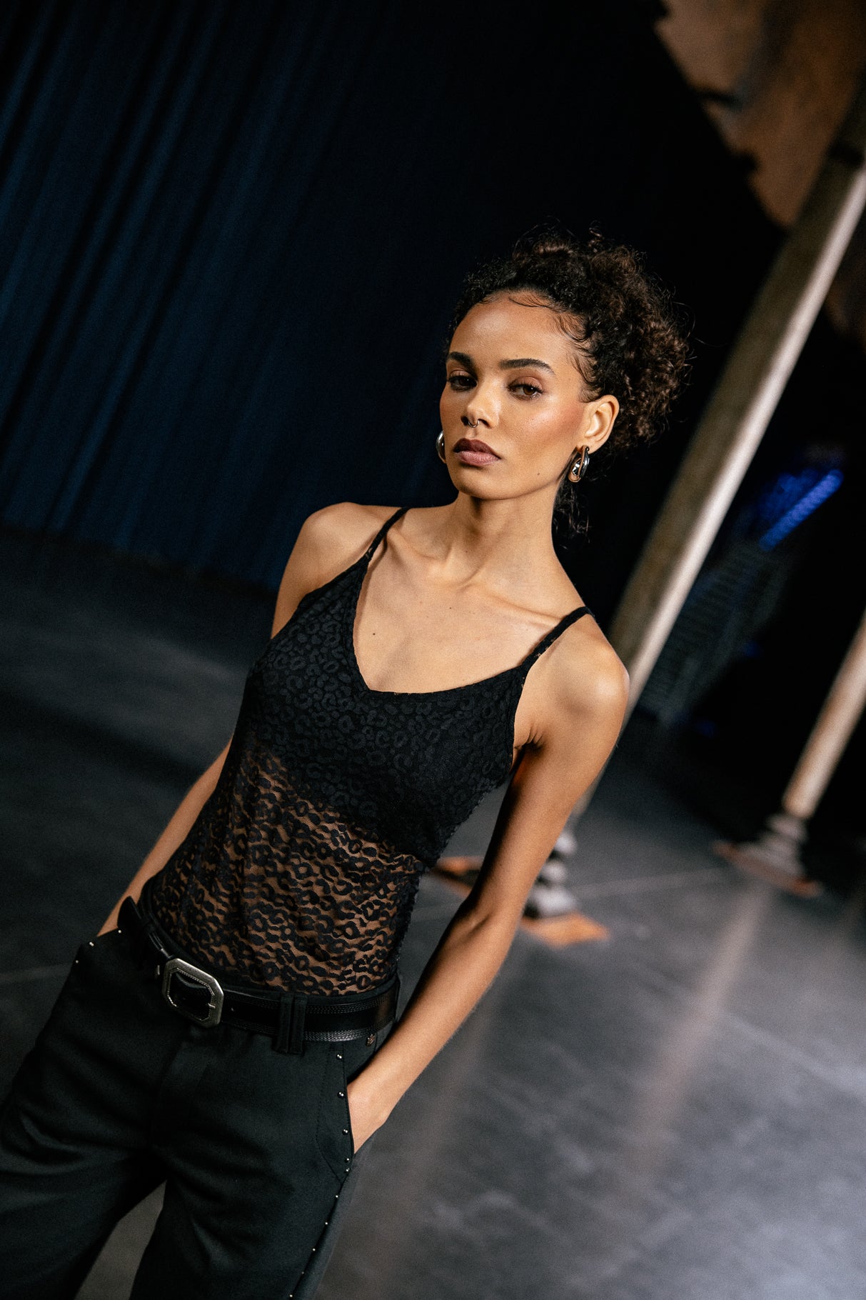 

Lace top  Women Dizzi Leo black | Freeman T. Porter