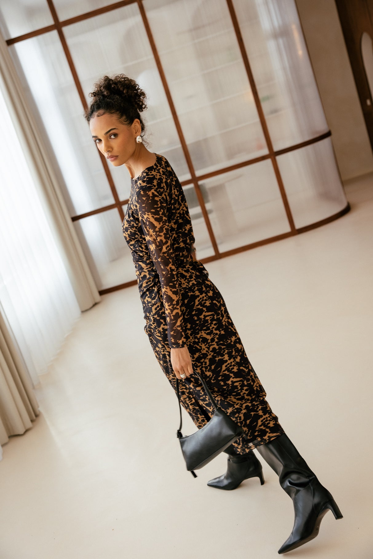 

Top en mesh imprimé Femme Tich Amber Shell original | Freeman T. Porter