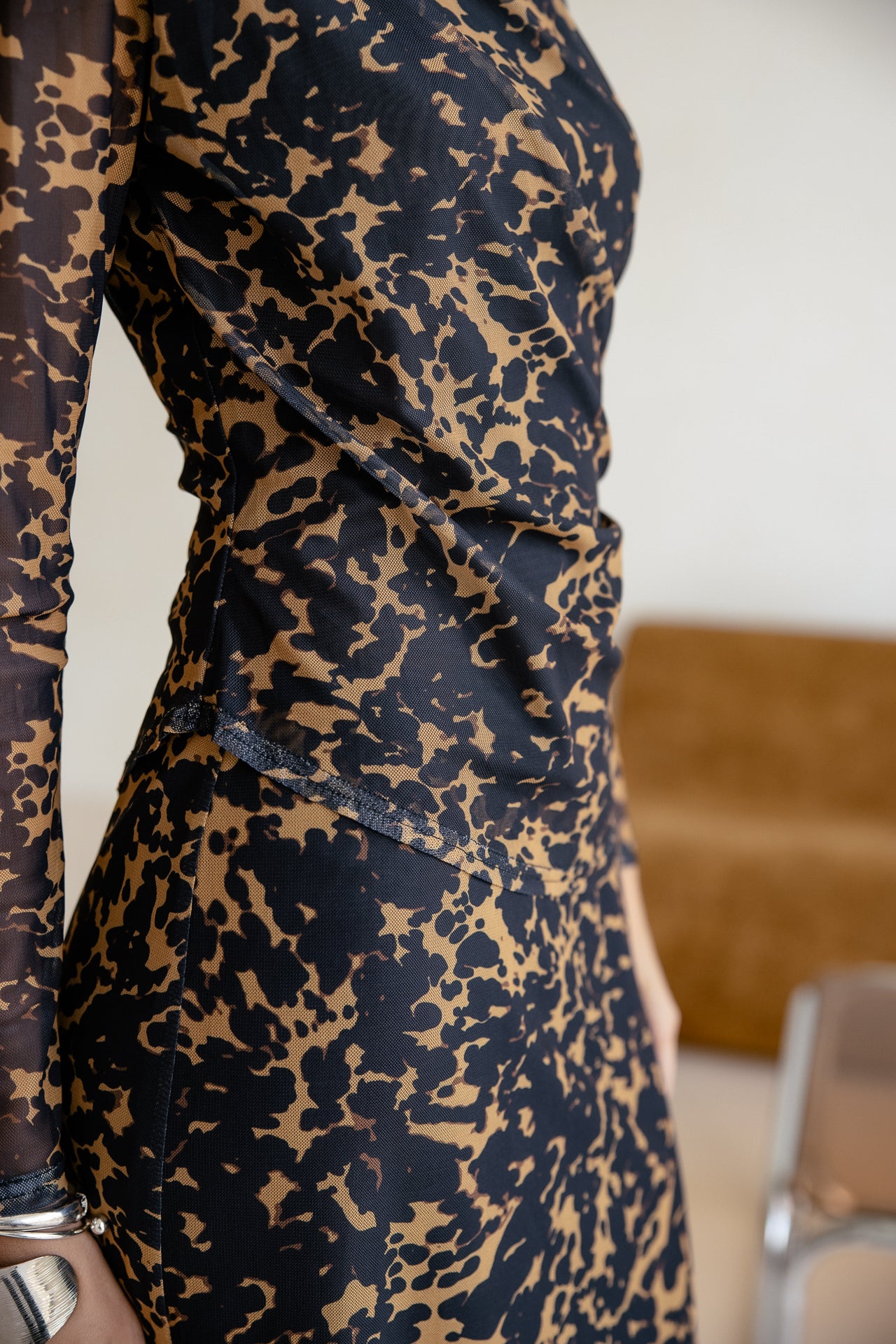 

Top van mesh met print Dames Tich Amber Shell original | Freeman T. Porter