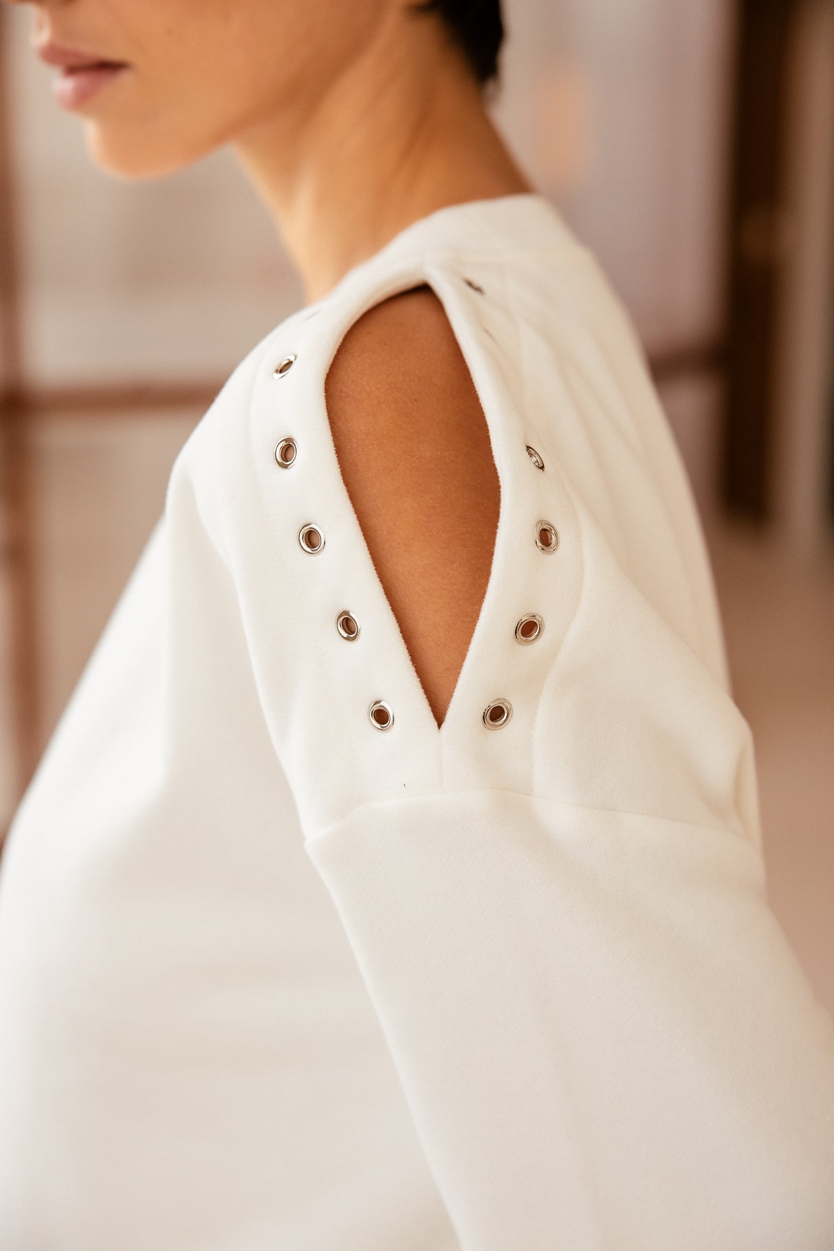 

Sweat à oeillets Femme Shawn ecru | Freeman T. Porter