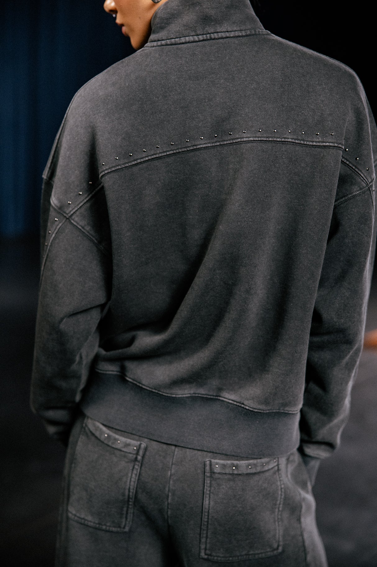 

Studded sweatshirt Women Sol Studs grey | Freeman T. Porter