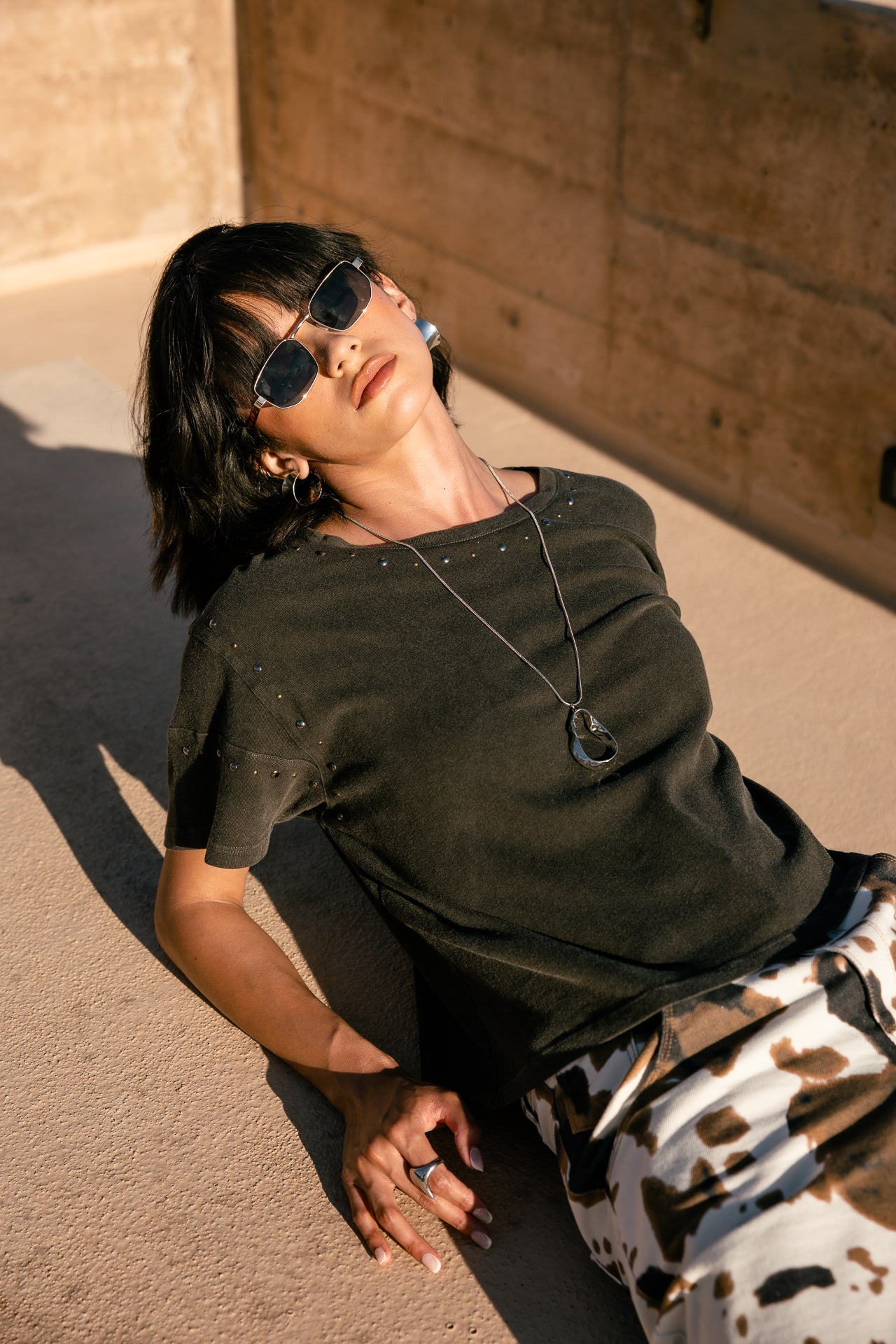 

T-Shirt détails cloutés Femme Typio Studs black | Freeman T. Porter