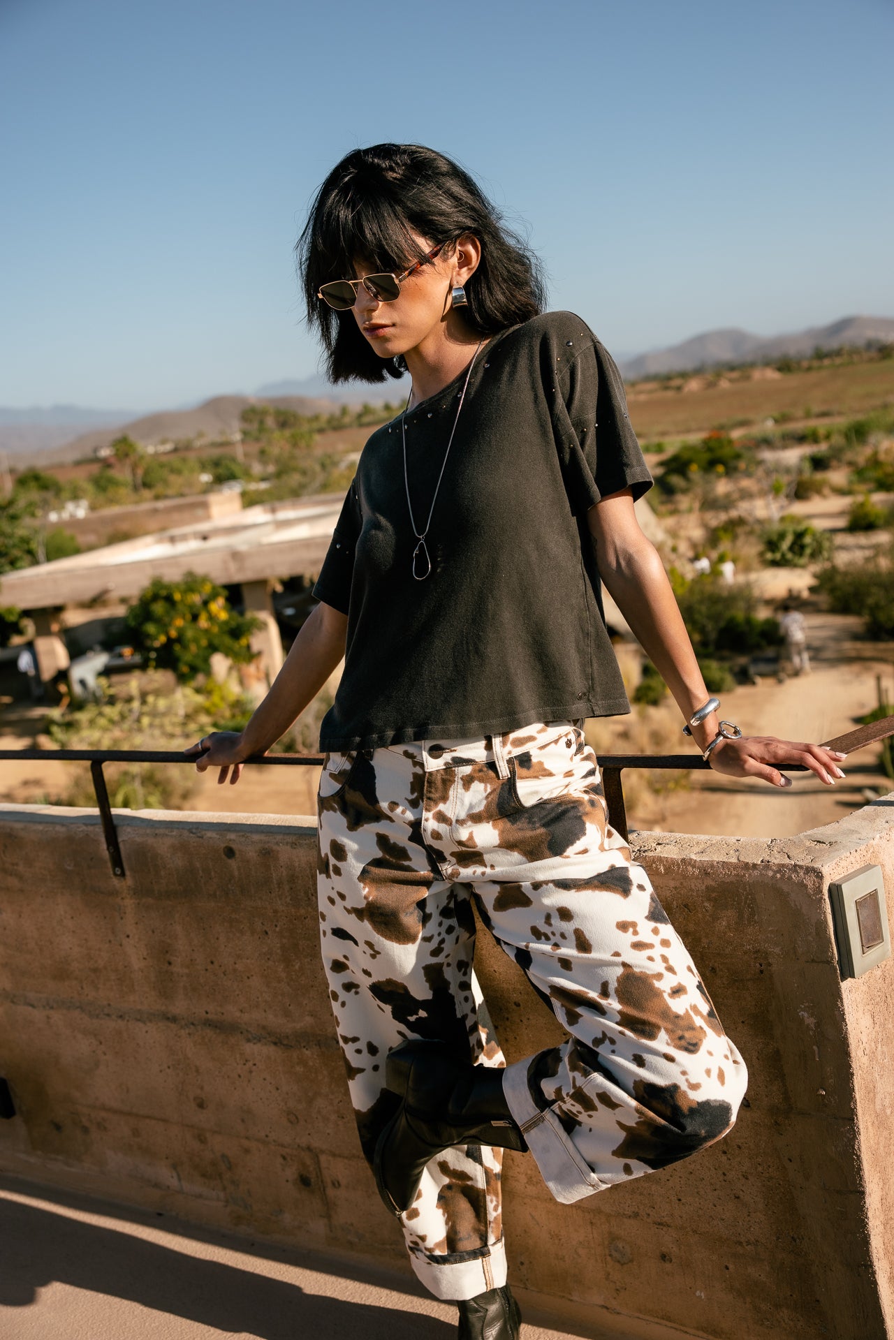 

T-Shirt détails cloutés Femme Typio Studs black | Freeman T. Porter