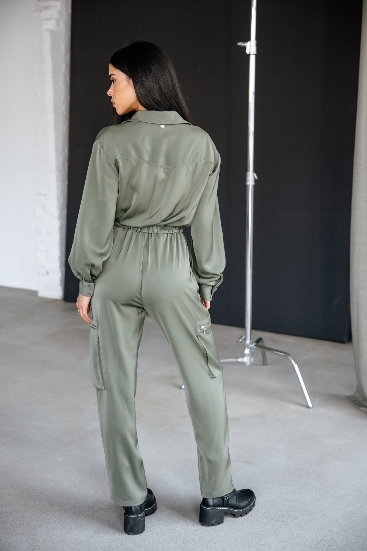

Combinaison cargo Woman Creed Plain thyme | Freeman T. Porter