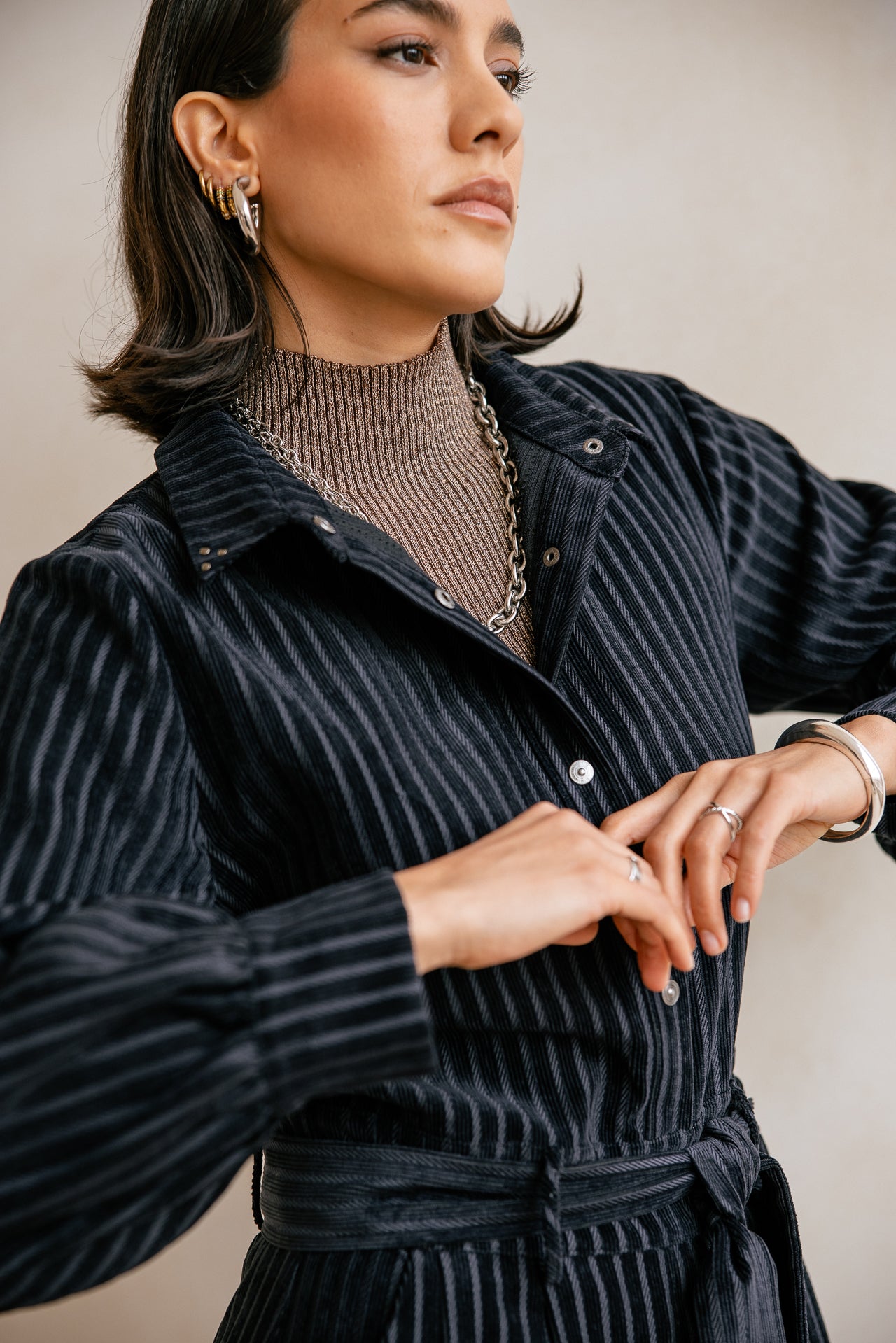 

Velours-Overall Damen Clorane Norwich black | Freeman T. Porter