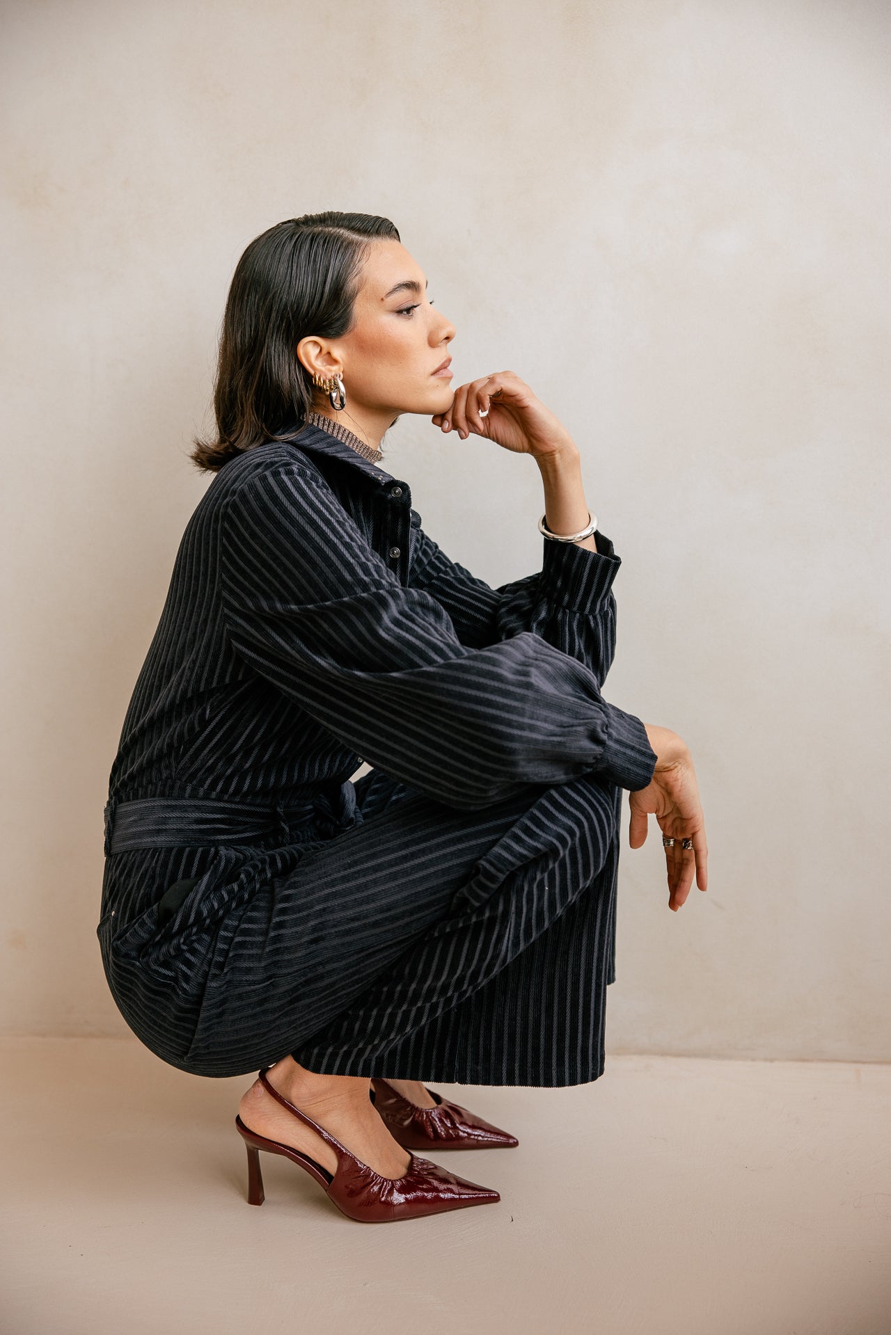 

Velours-Overall Damen Clorane Norwich black | Freeman T. Porter