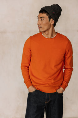 

Rundhalspullover Herren Sonny Macau burnt orange | Freeman T. Porter