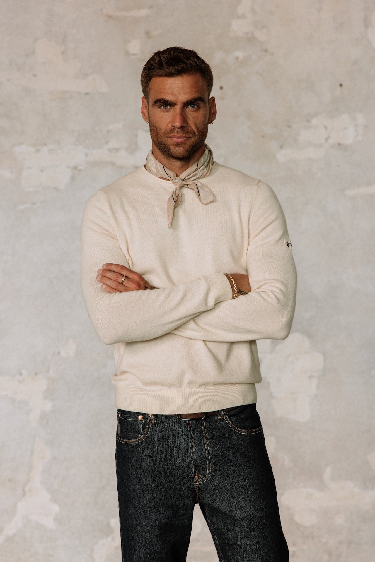 

Pull col rond Hombres Sonny Macau egret | Freeman T. Porter