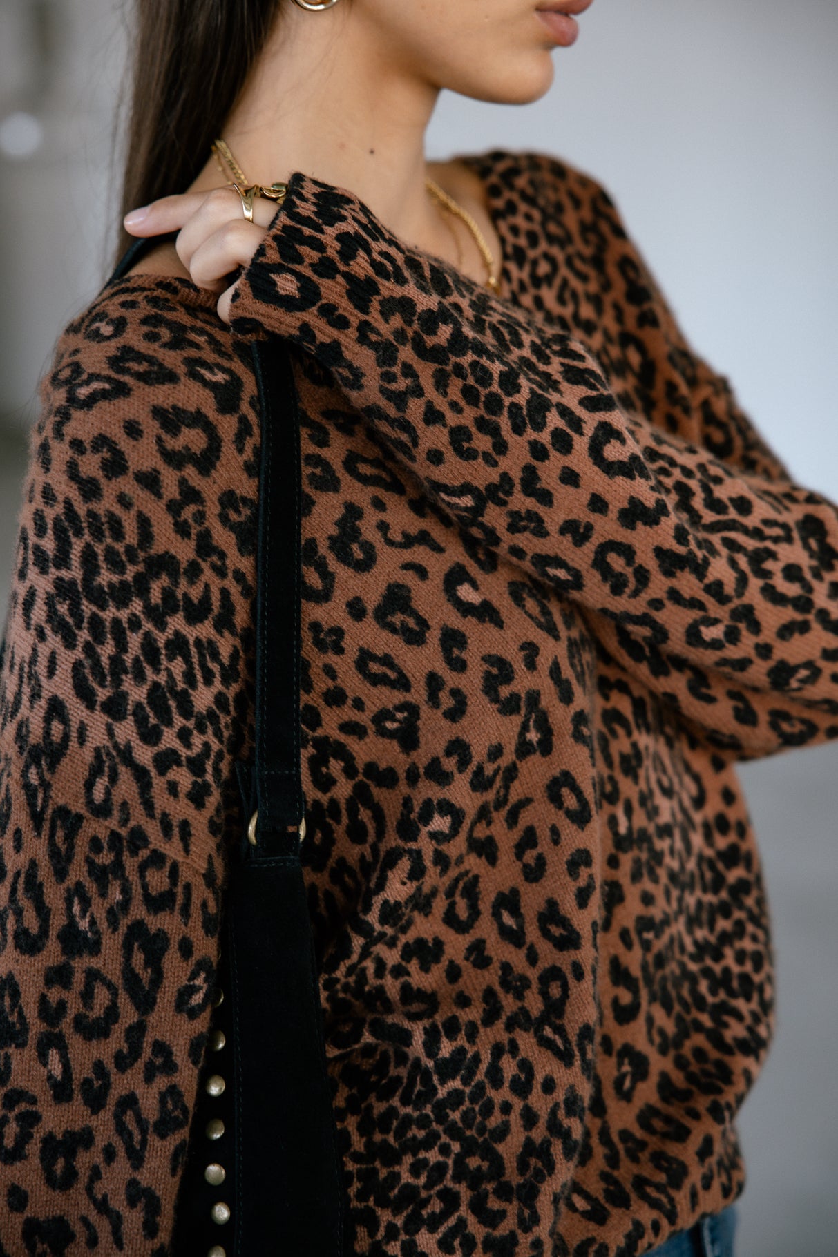

Pull imprimé léopard Woman Parina Deep Dye Leo brown sugar | Freeman T. Porter