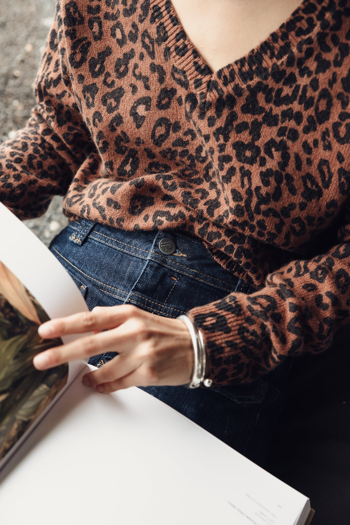 

Camisola com padrão leopardo Mulher Parina Deep Dye Leo brown sugar | Freeman T. Porter