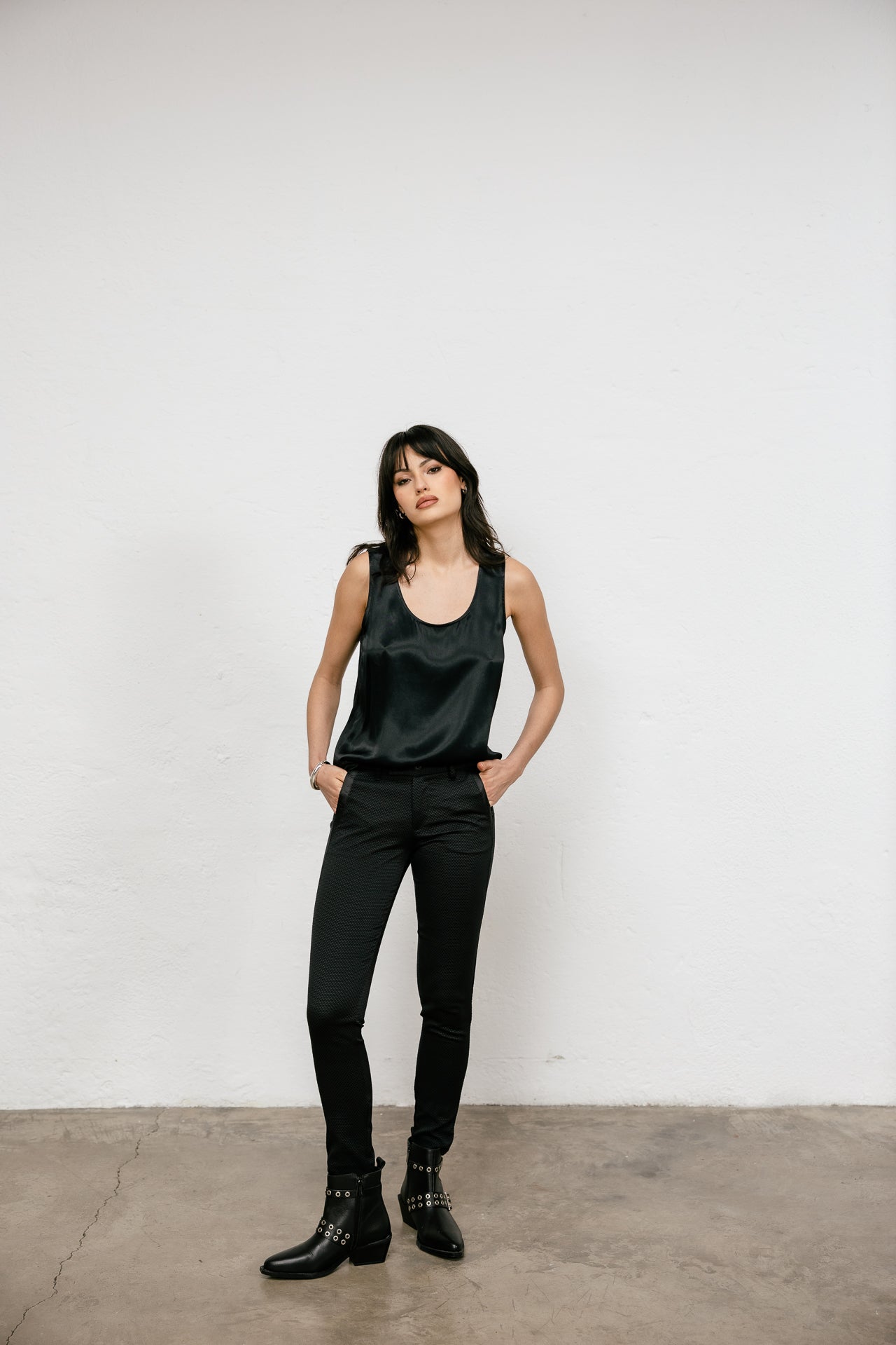 

Top sans manche Femme Dulcia Silk black | Freeman T. Porter