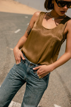 

Ärmelloses Top Damen Dulcia Silk bronze | Freeman T. Porter