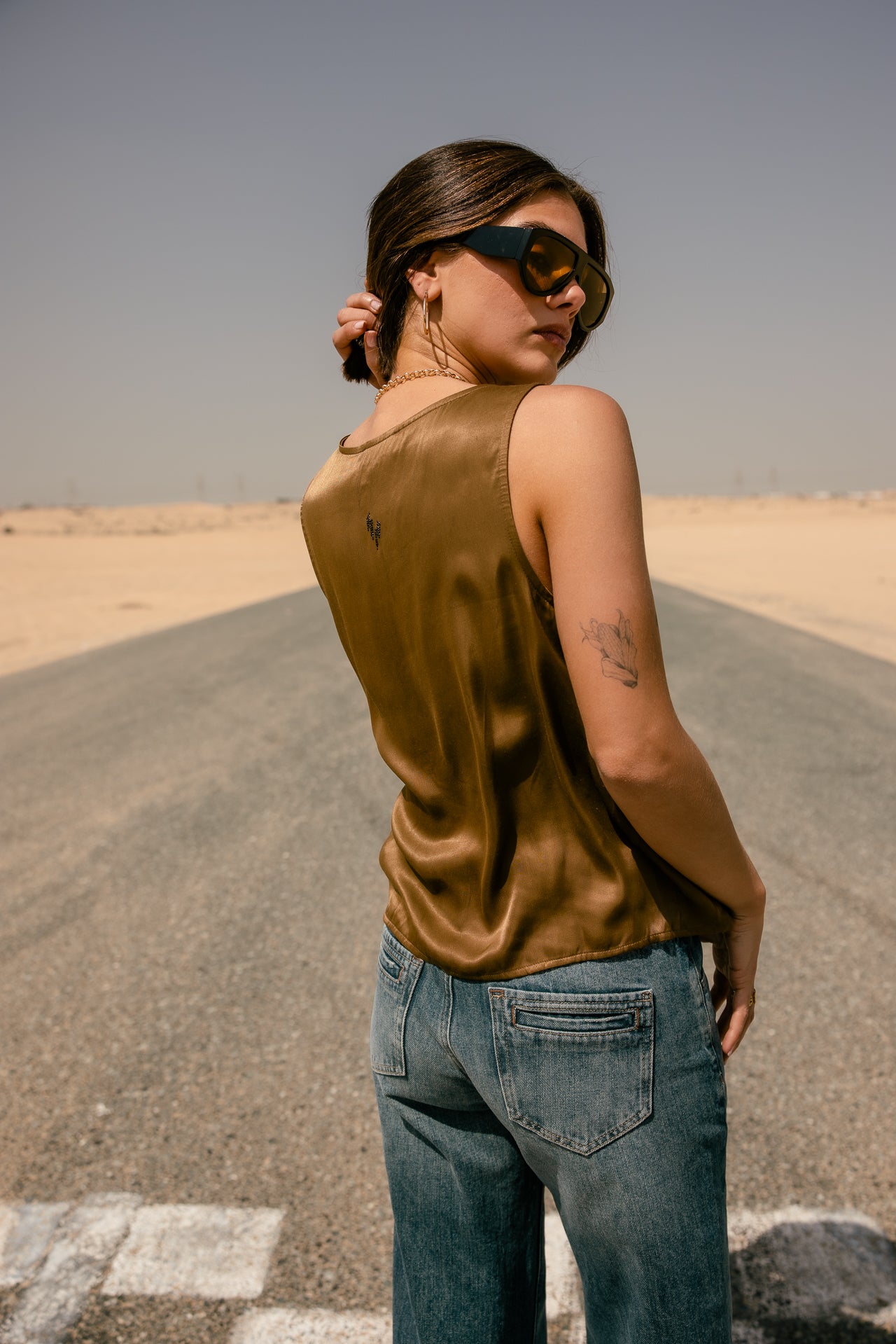 

Ärmelloses Top Damen Dulcia Silk bronze | Freeman T. Porter