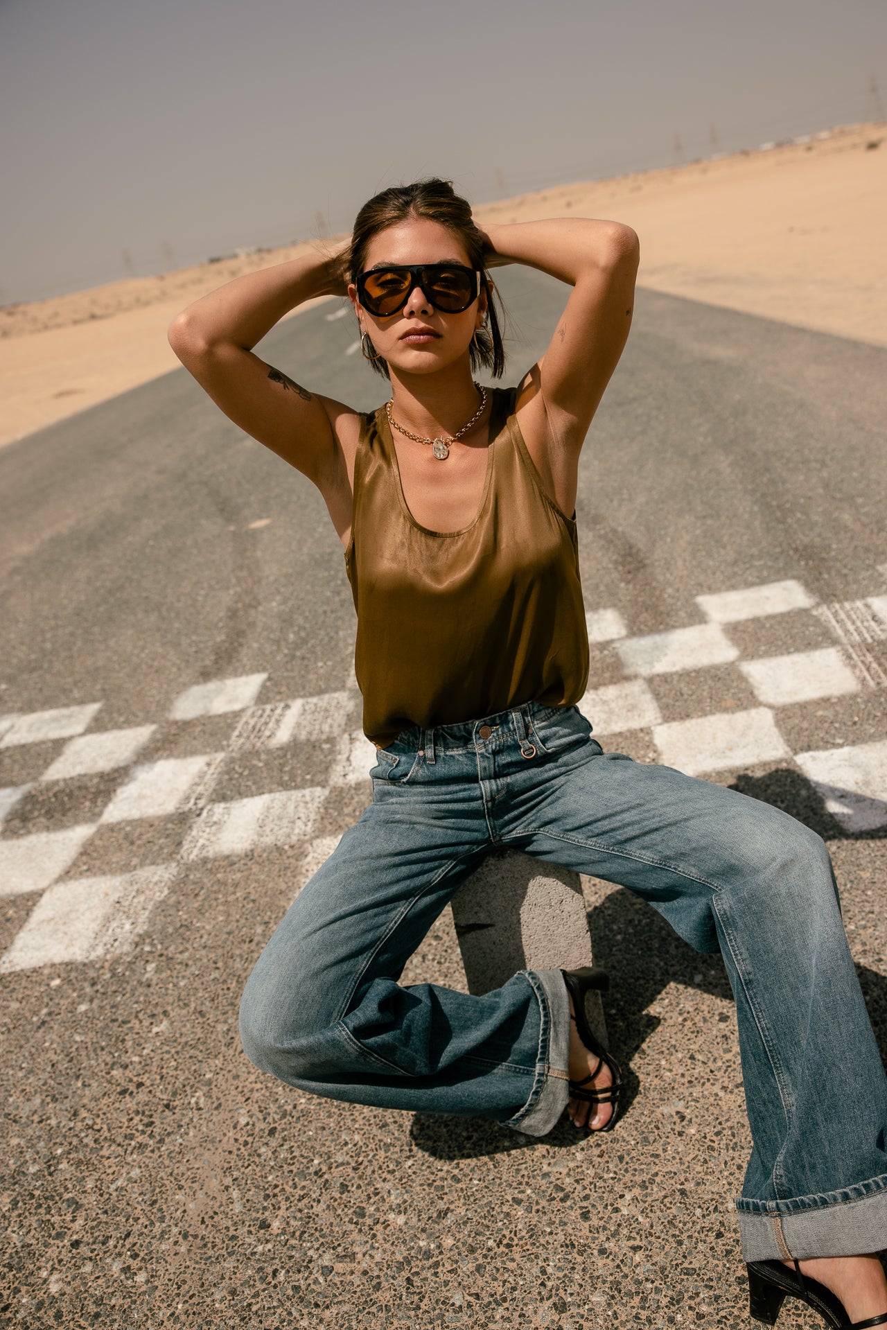 

Ärmelloses Top Damen Dulcia Silk bronze | Freeman T. Porter